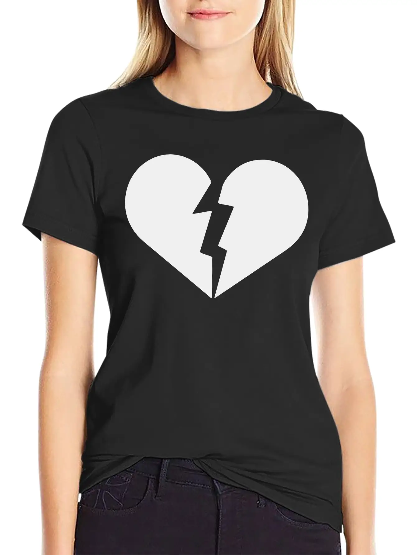 Broken Heart, Heart Broken, Love, Heart, Heartbeat Timeless Short Sleeve Tee – Comfy And Minimalist Design
