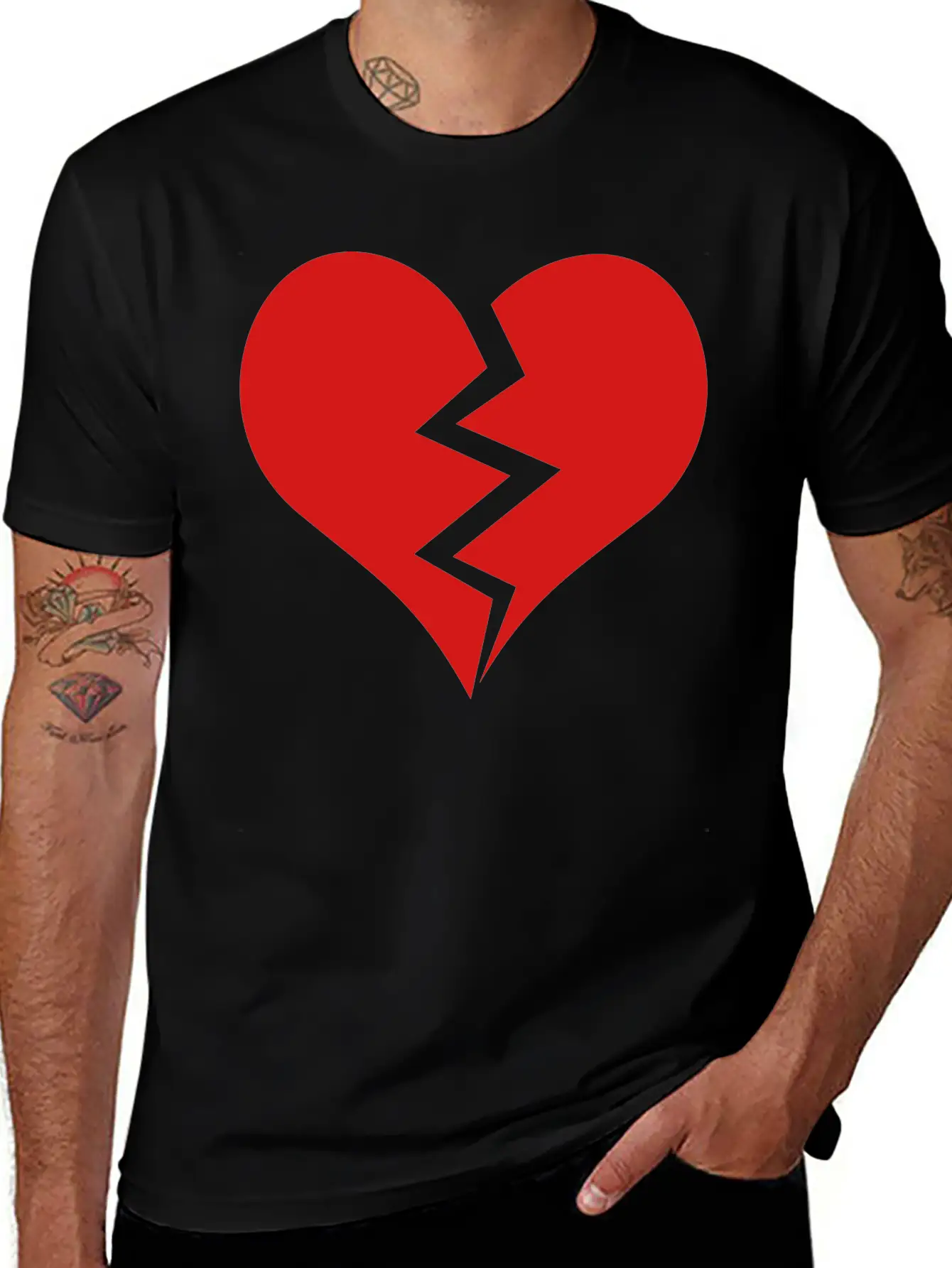 Broken Heart Unisex Casual T-Shirt – Clean Design For Daily Comfort