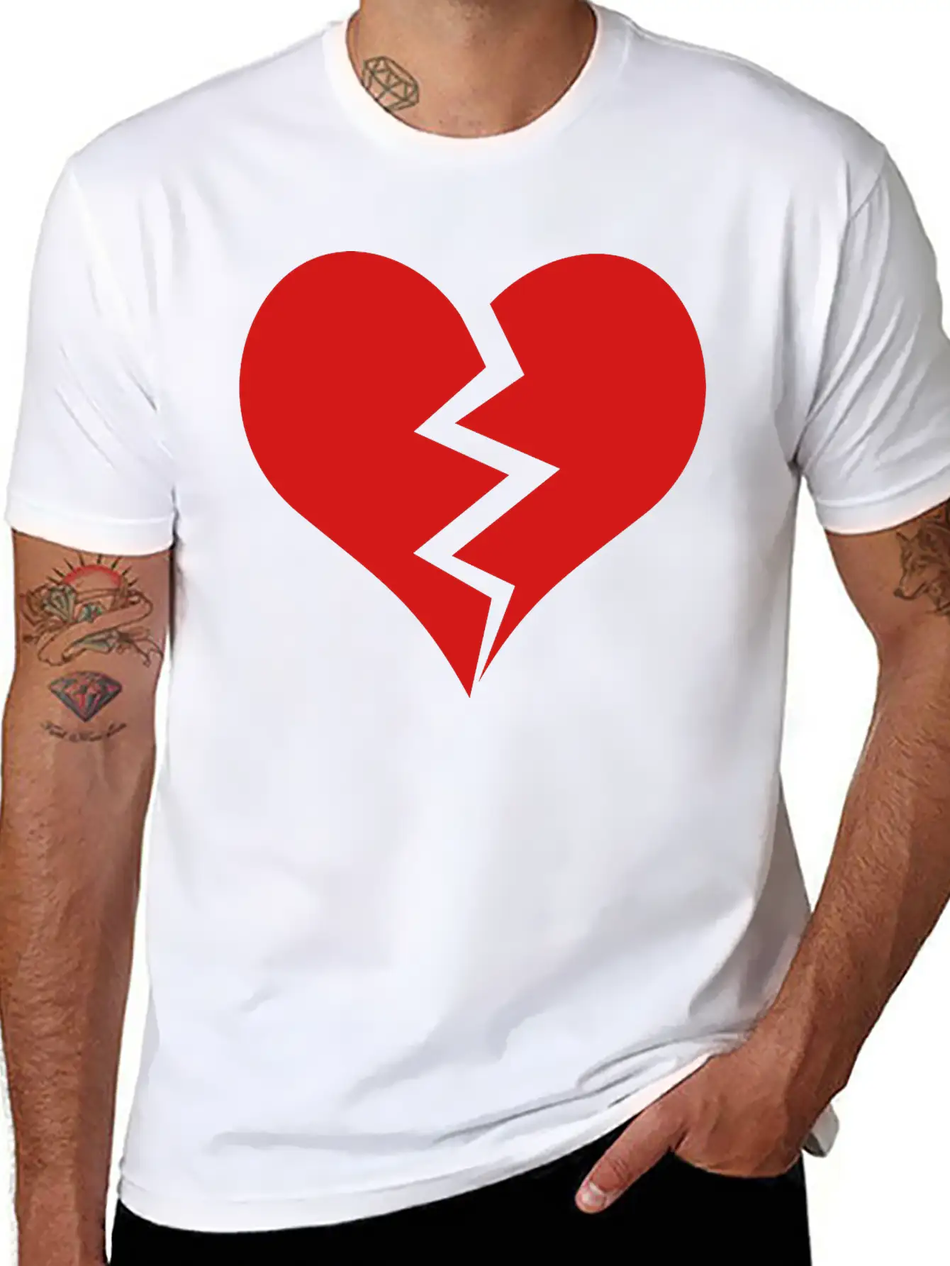 Broken Heart Unisex Casual T-Shirt – Clean Design For Daily Comfort