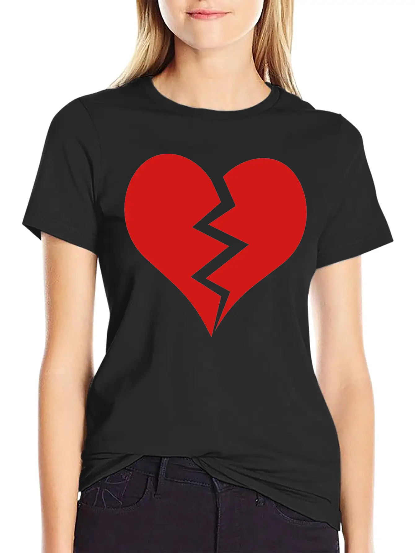 Broken Heart Unisex Casual T-Shirt – Clean Design For Daily Comfort