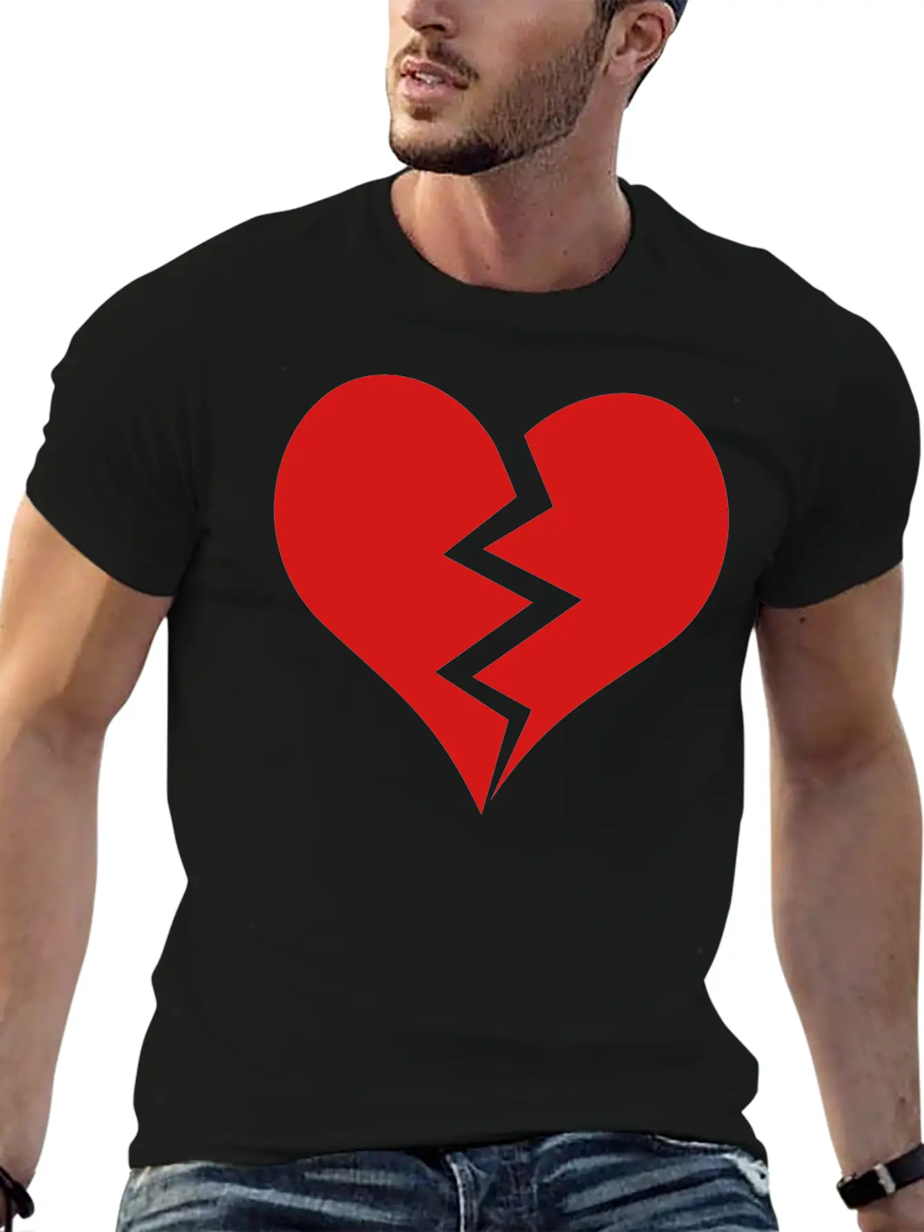 Broken Heart Unisex Casual T-Shirt – Clean Design For Daily Comfort