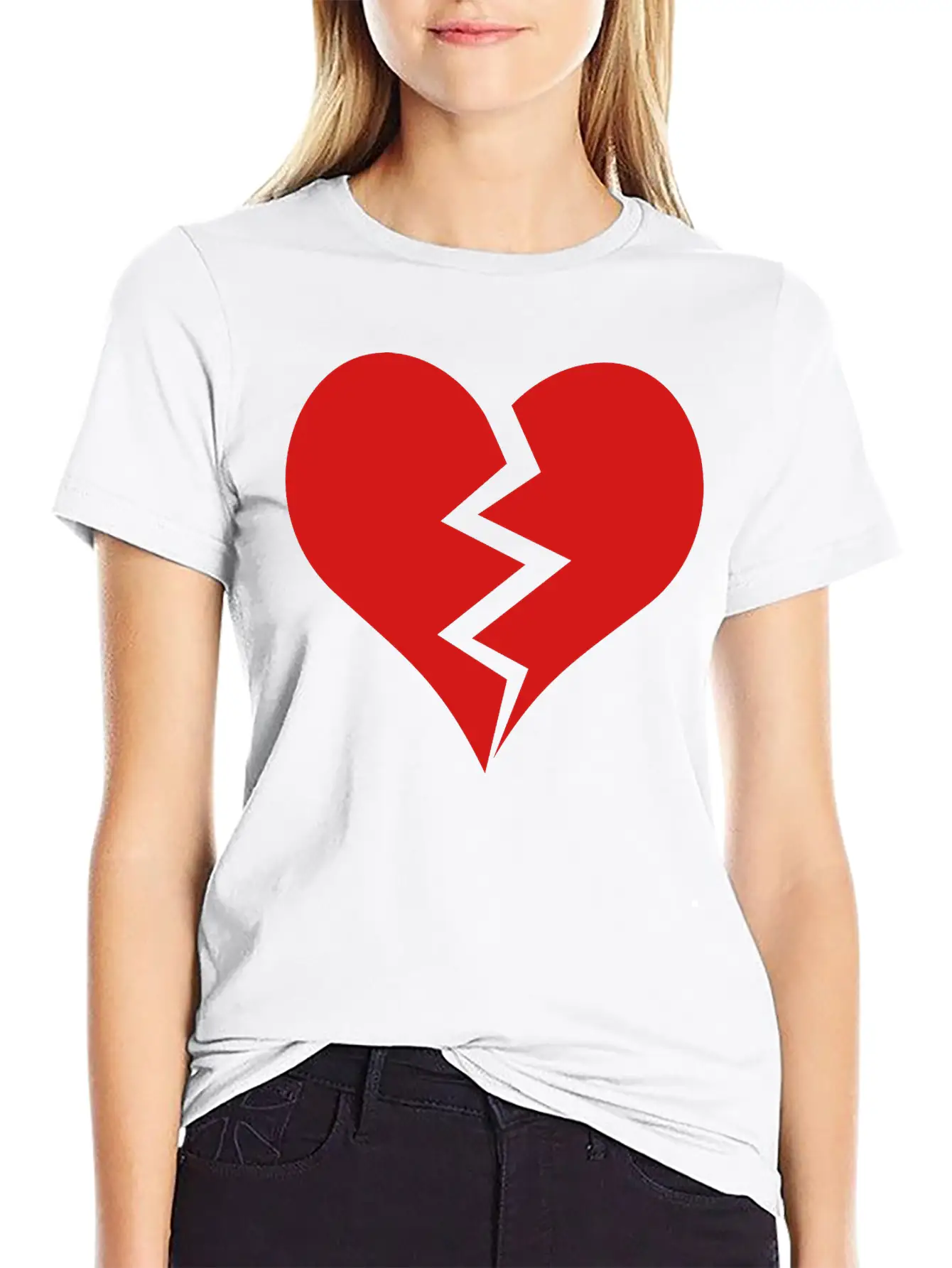 Broken Heart Unisex Casual T-Shirt – Clean Design For Daily Comfort