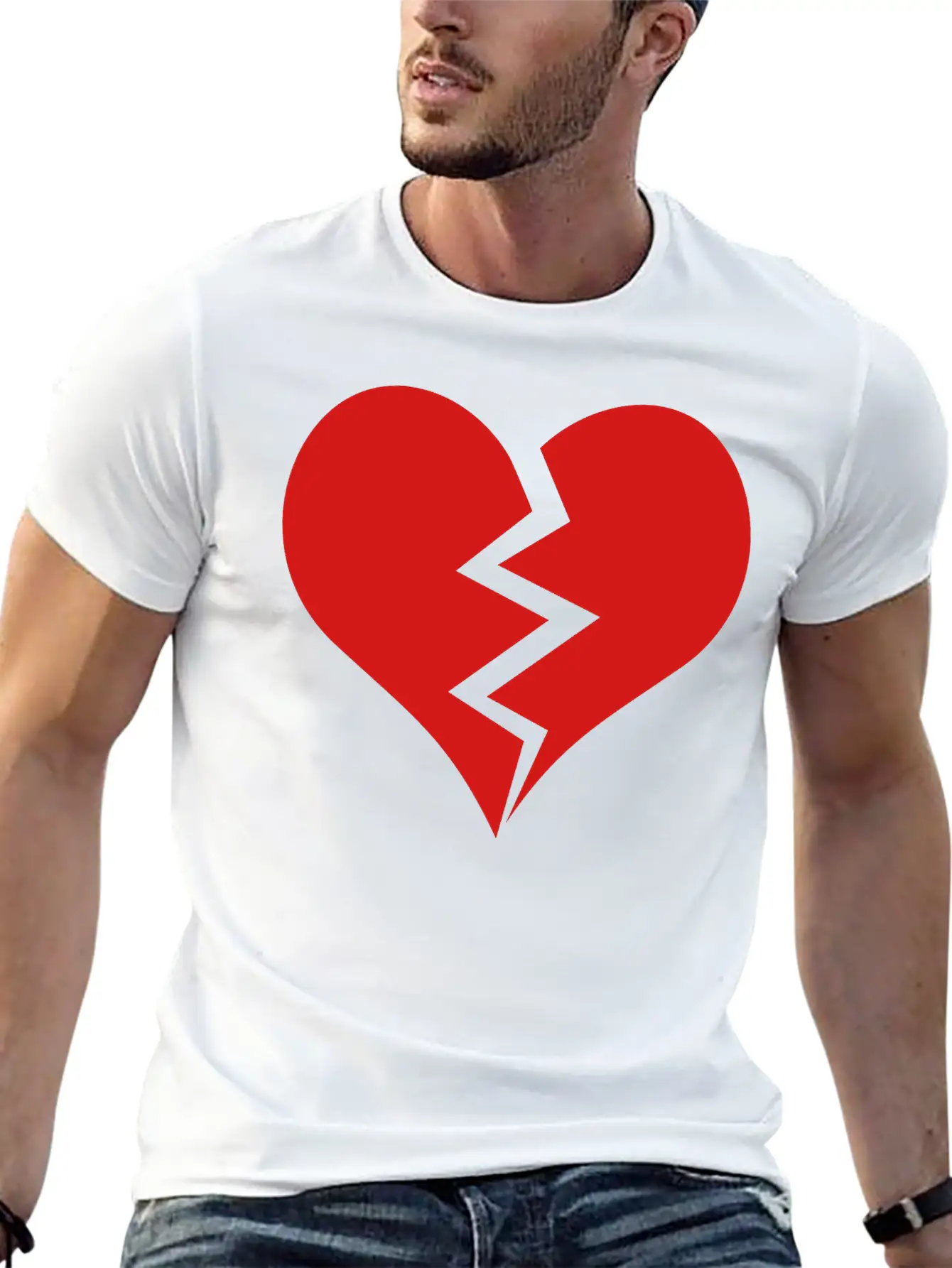 Broken Heart Unisex Casual T-Shirt – Clean Design For Daily Comfort
