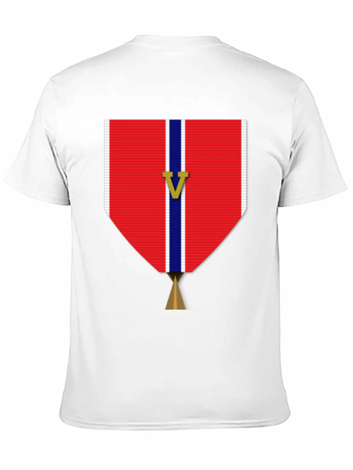 Bronze Star With Valor Device Unisex Short Sleeve Soft Cotton T-Shirt – Casual Everyday Wear