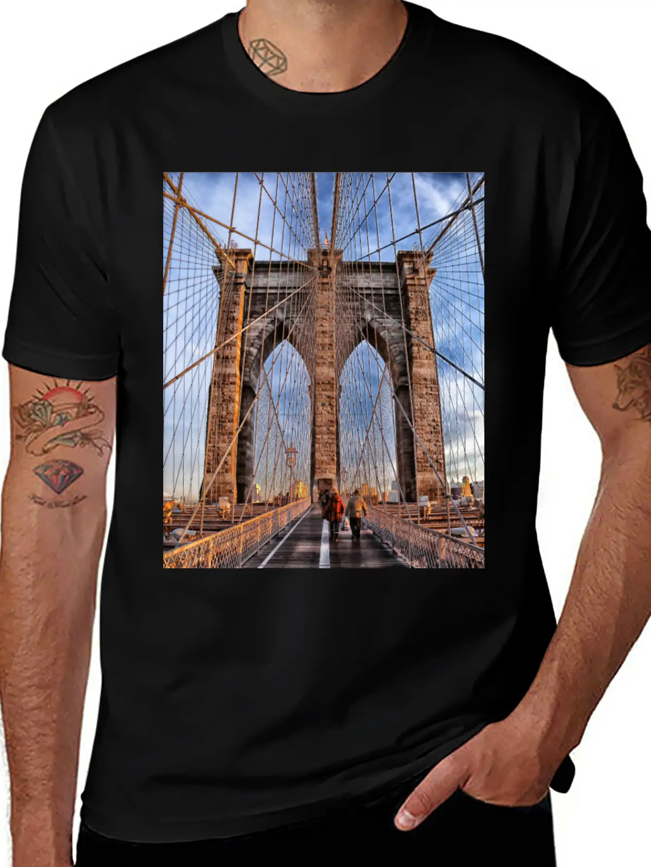 Brooklyn Bridge Essential Unisex Summer Tee – Soft Cotton Casual Fit