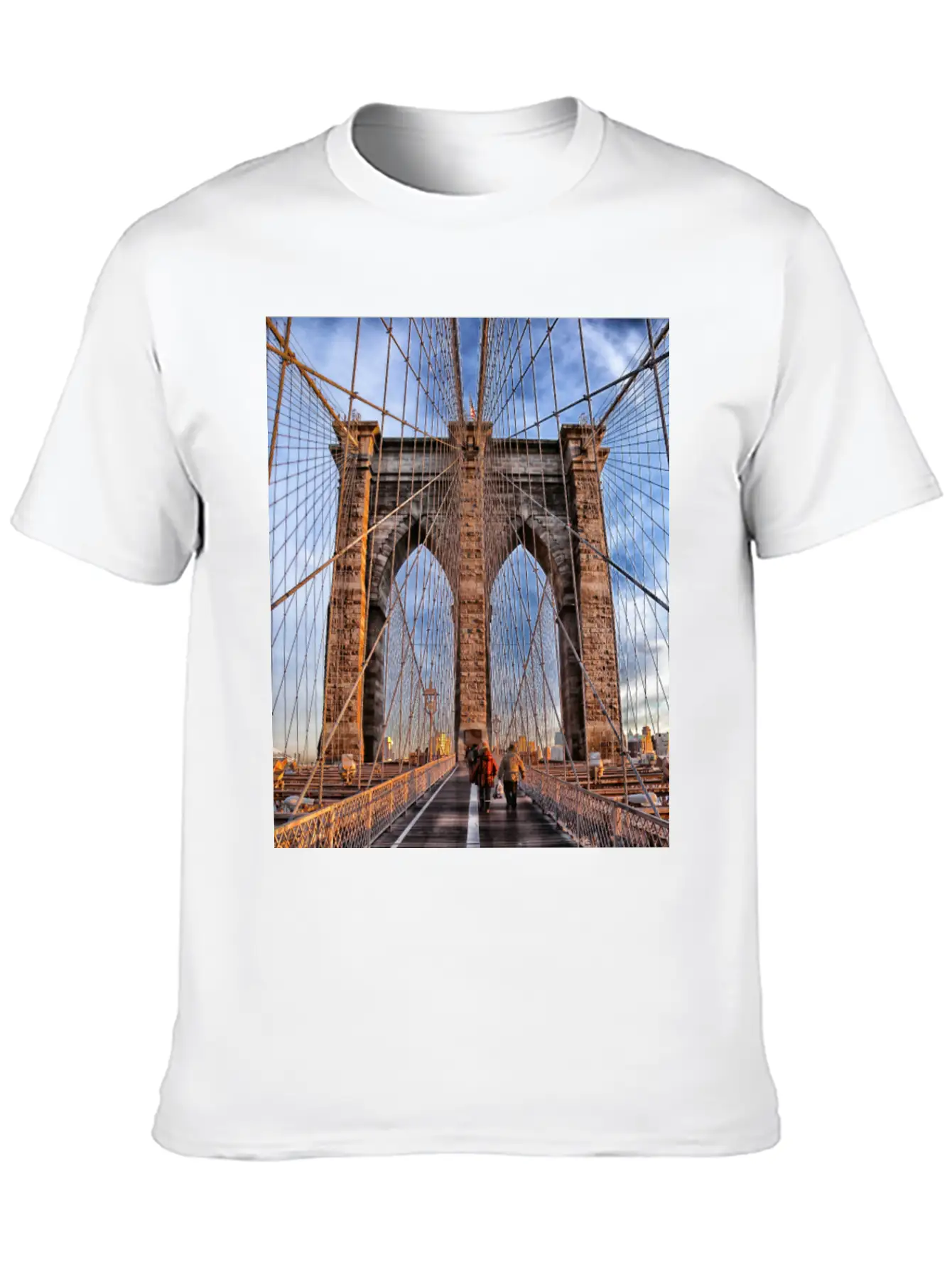 Brooklyn Bridge Essential Unisex Summer Tee – Soft Cotton Casual Fit