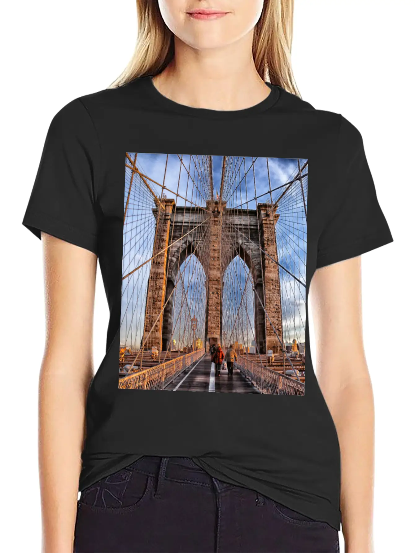 Brooklyn Bridge Essential Unisex Summer Tee – Soft Cotton Casual Fit