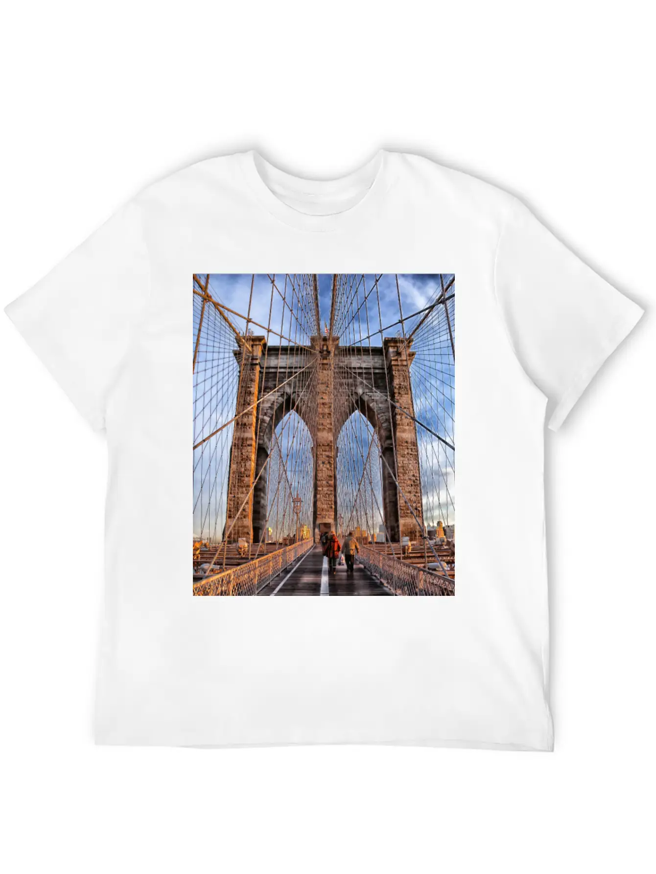 Brooklyn Bridge Essential Unisex Summer Tee – Soft Cotton Casual Fit