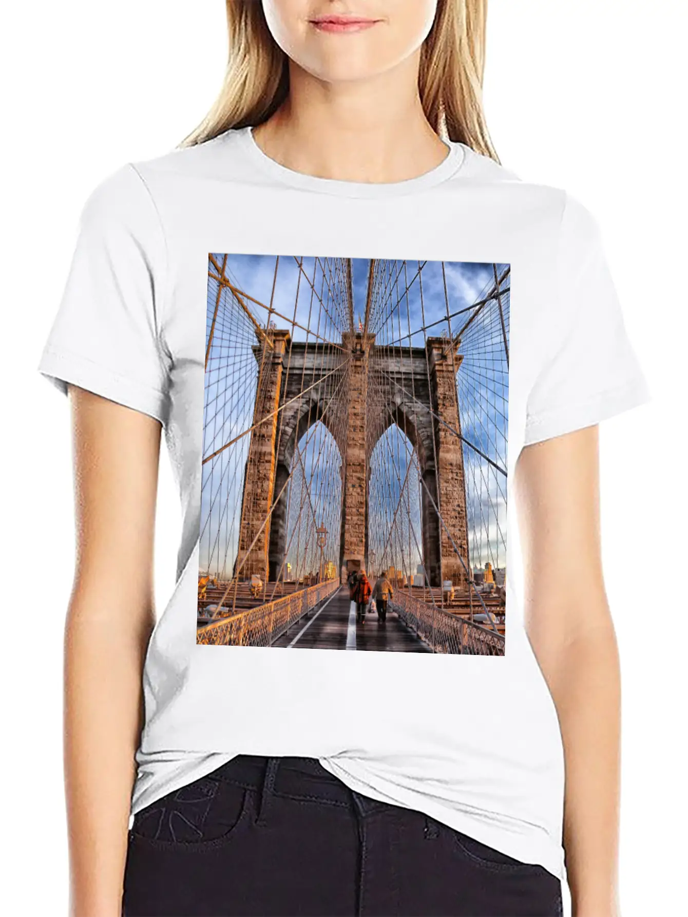Brooklyn Bridge Essential Unisex Summer Tee – Soft Cotton Casual Fit