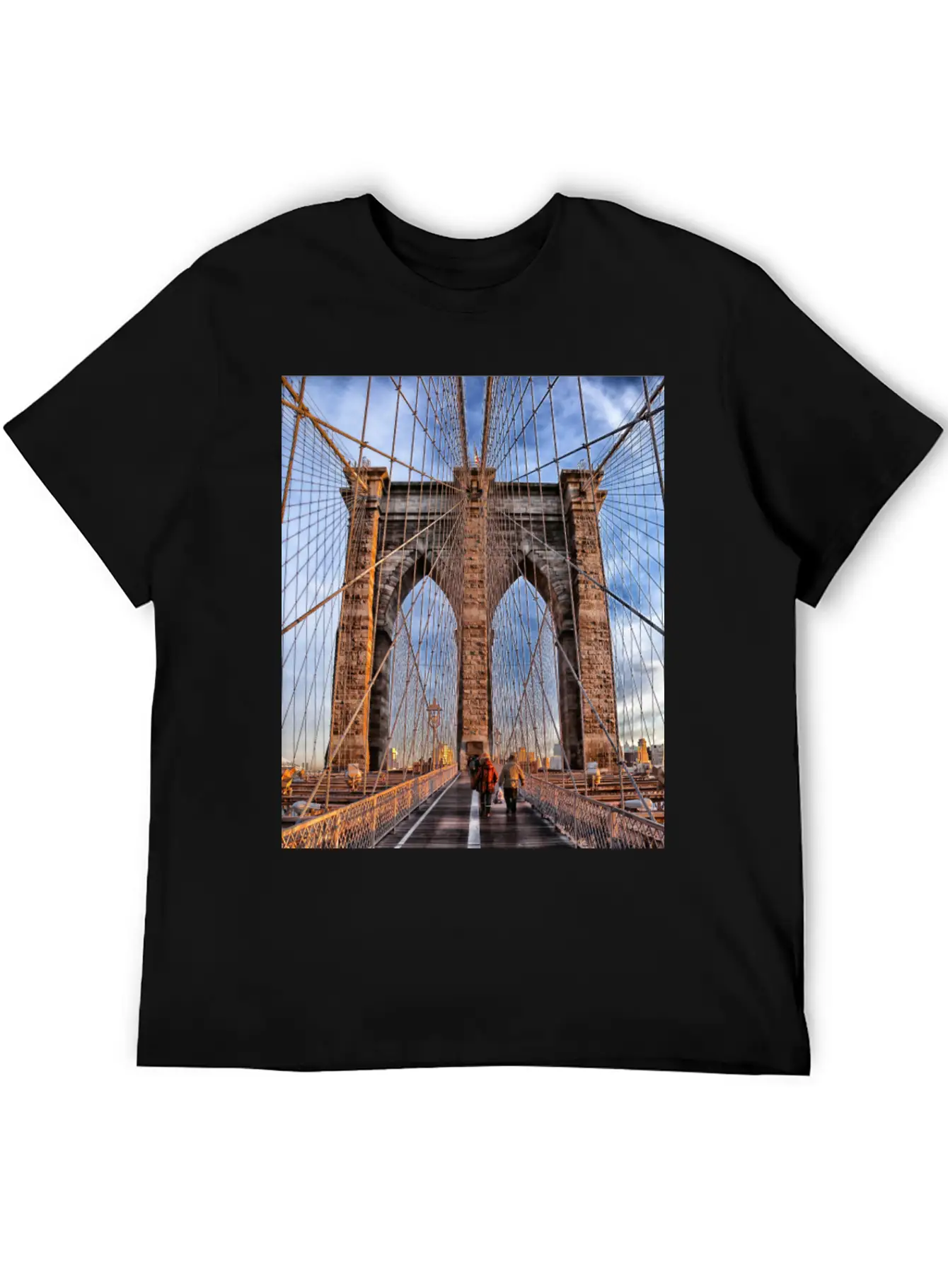 Brooklyn Bridge Essential Unisex Summer Tee – Soft Cotton Casual Fit