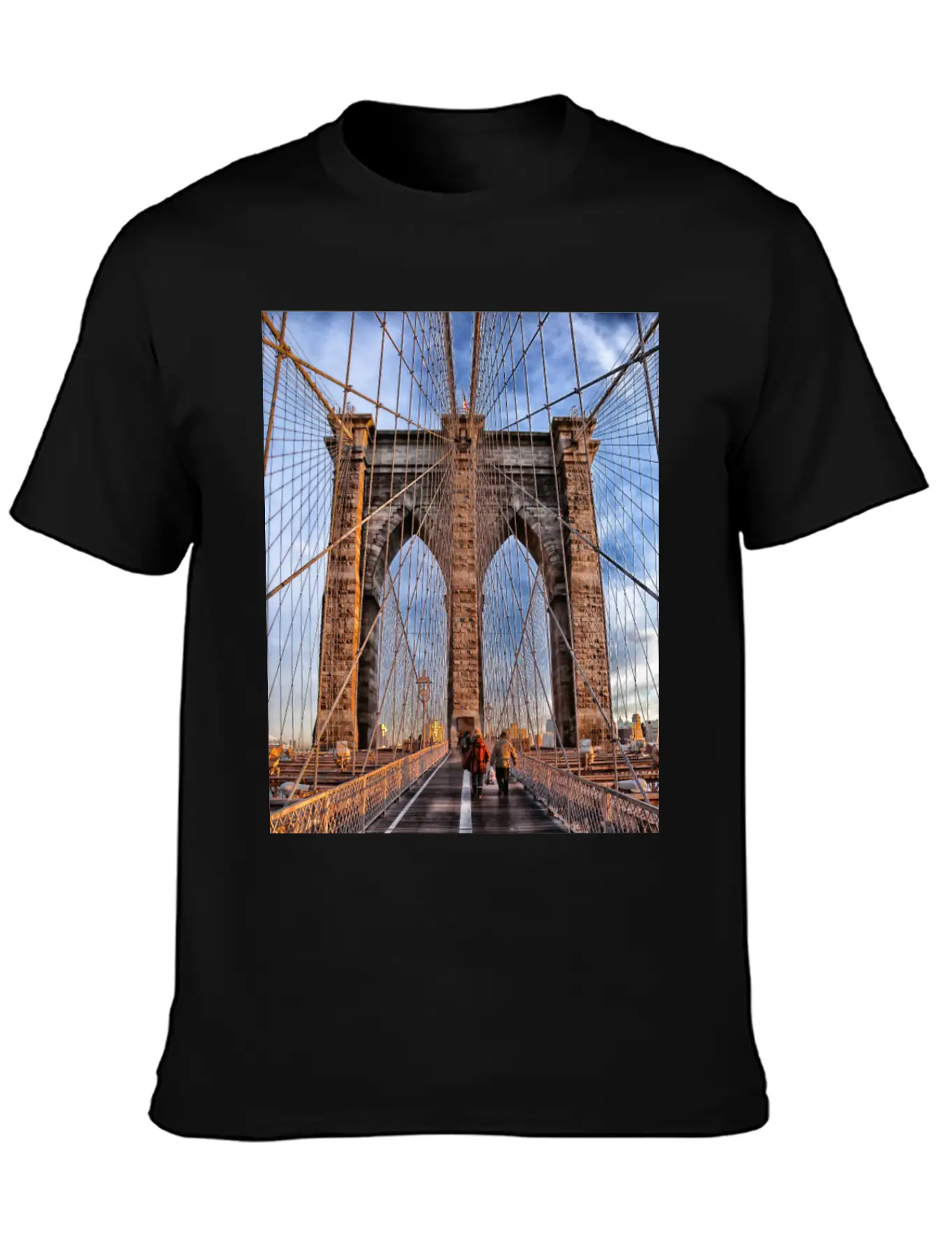 Brooklyn Bridge Essential Unisex Summer Tee – Soft Cotton Casual Fit