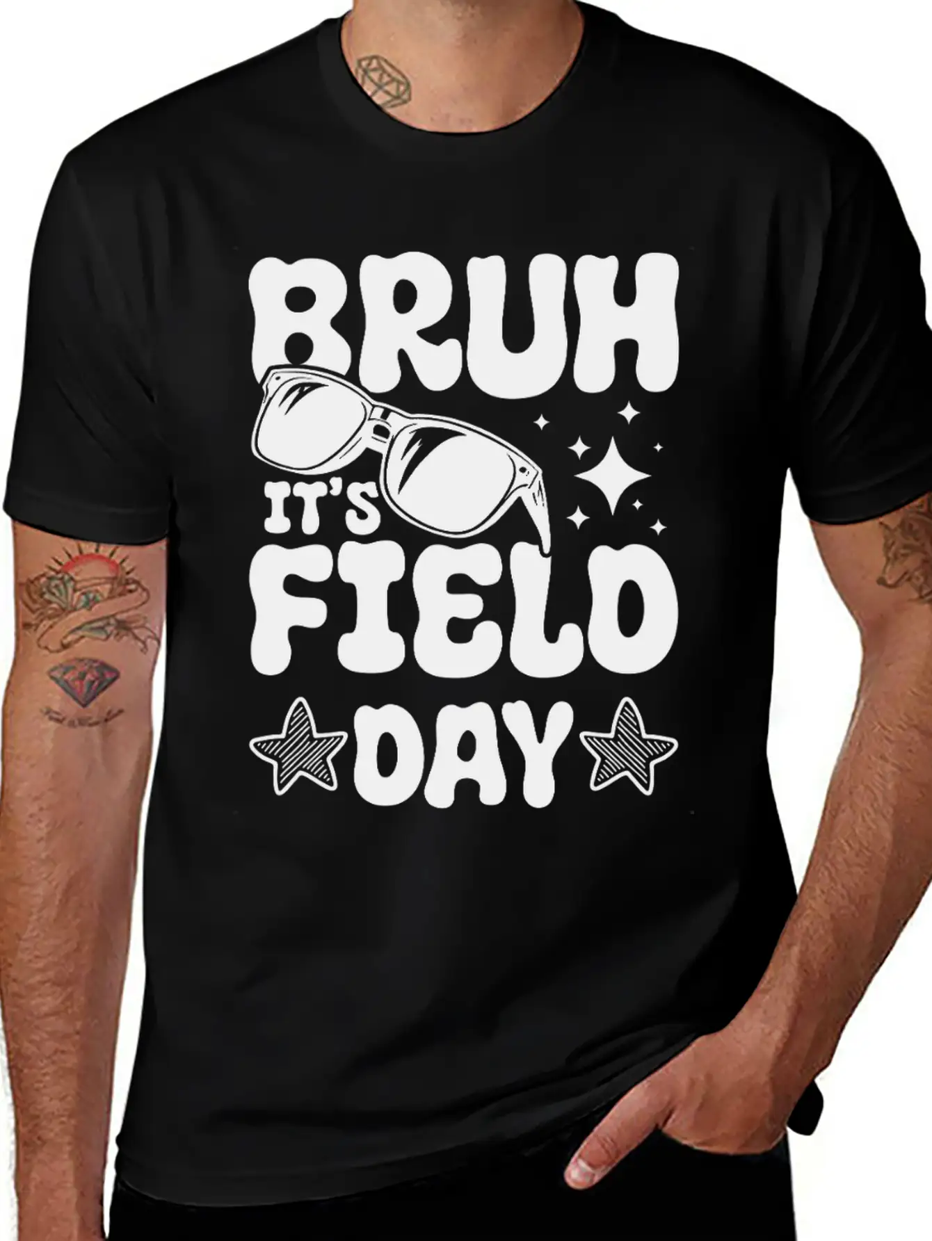 Bruh It's Field Day Funny School Stylish Everyday T-Shirt – Unisex Basic Cotton Tee