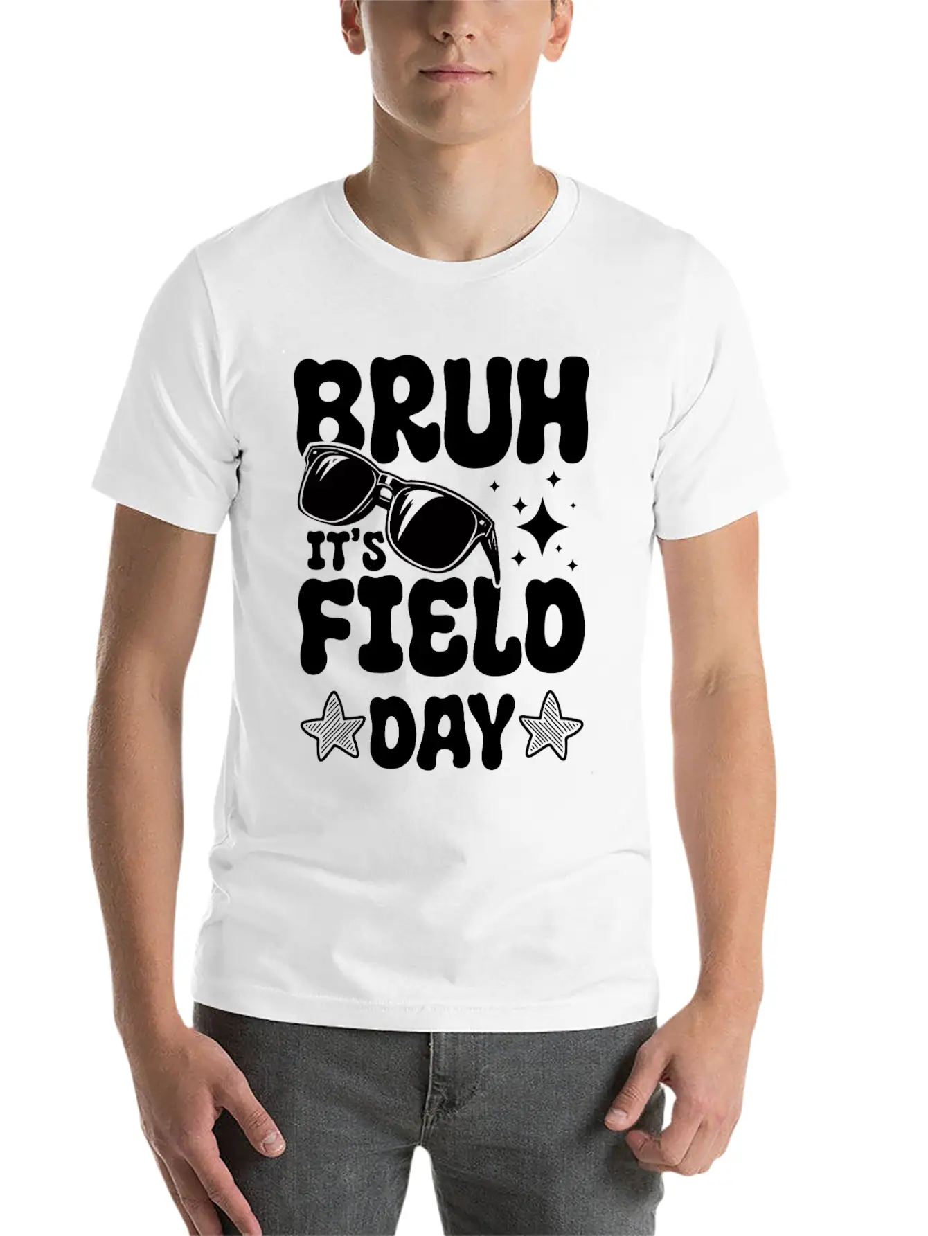Bruh It's Field Day Funny School Stylish Everyday T-Shirt – Unisex Basic Cotton Tee