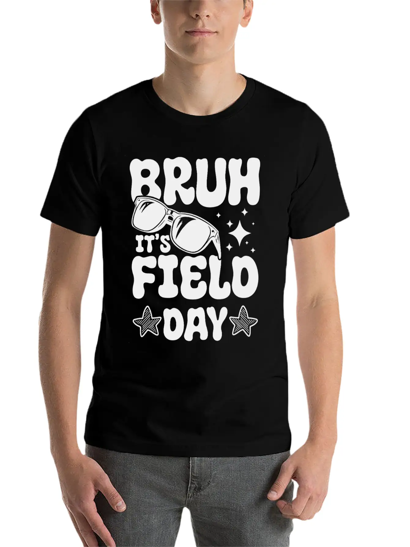 Bruh It's Field Day Funny School Stylish Everyday T-Shirt – Unisex Basic Cotton Tee