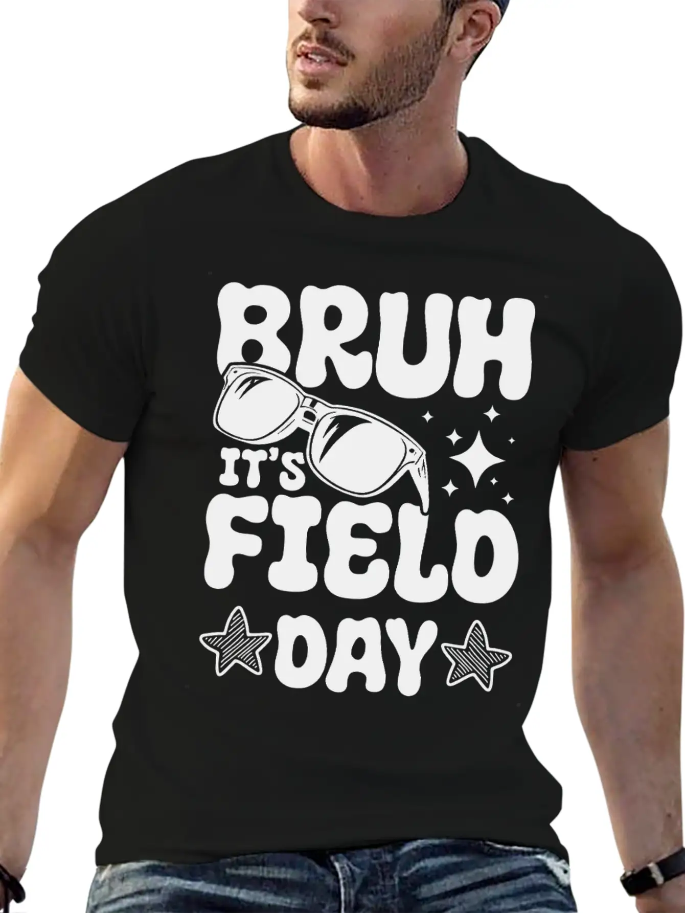 Bruh It's Field Day Funny School Stylish Everyday T-Shirt – Unisex Basic Cotton Tee