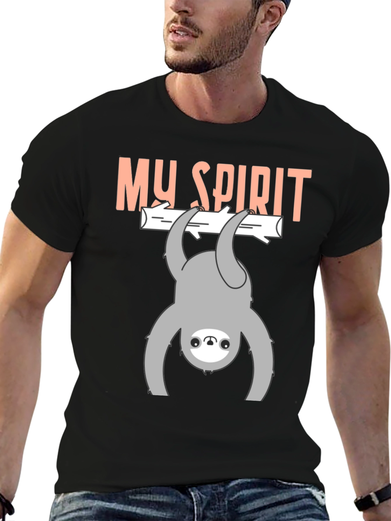 My Spirit Sloth Graphic Tee - Relaxed Vibe