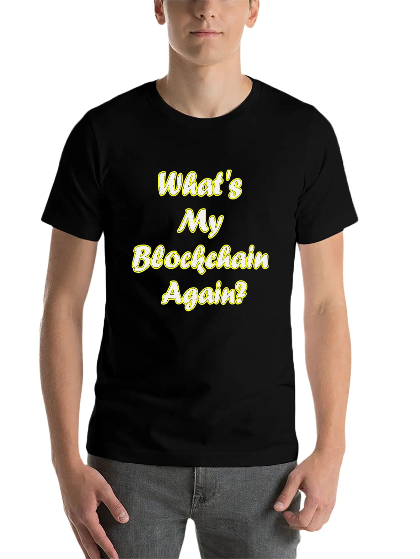 Btcblockchain Unisex Short Sleeve Soft Cotton T-Shirt – Casual Everyday Wear