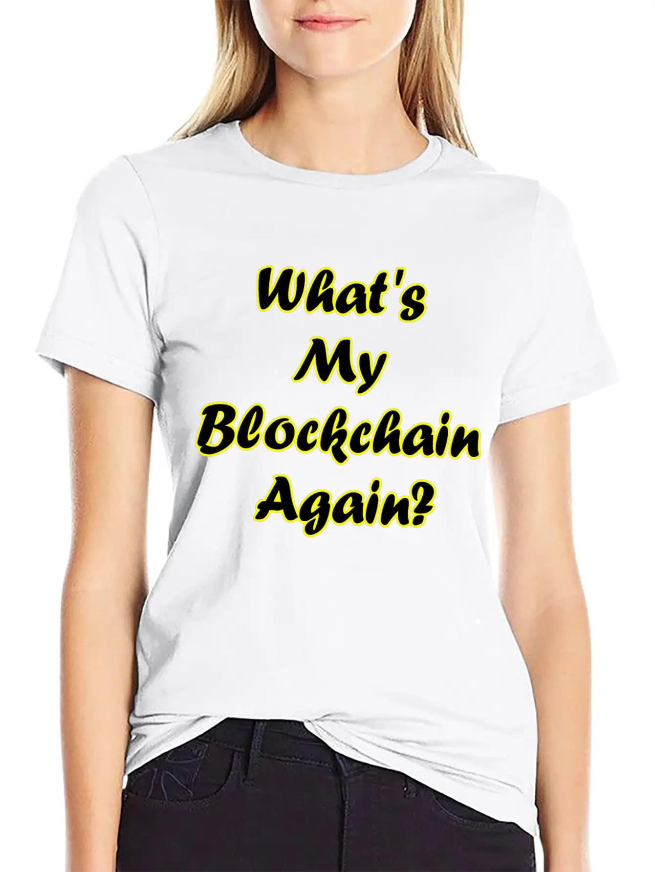 Btcblockchain Unisex Short Sleeve Soft Cotton T-Shirt – Casual Everyday Wear