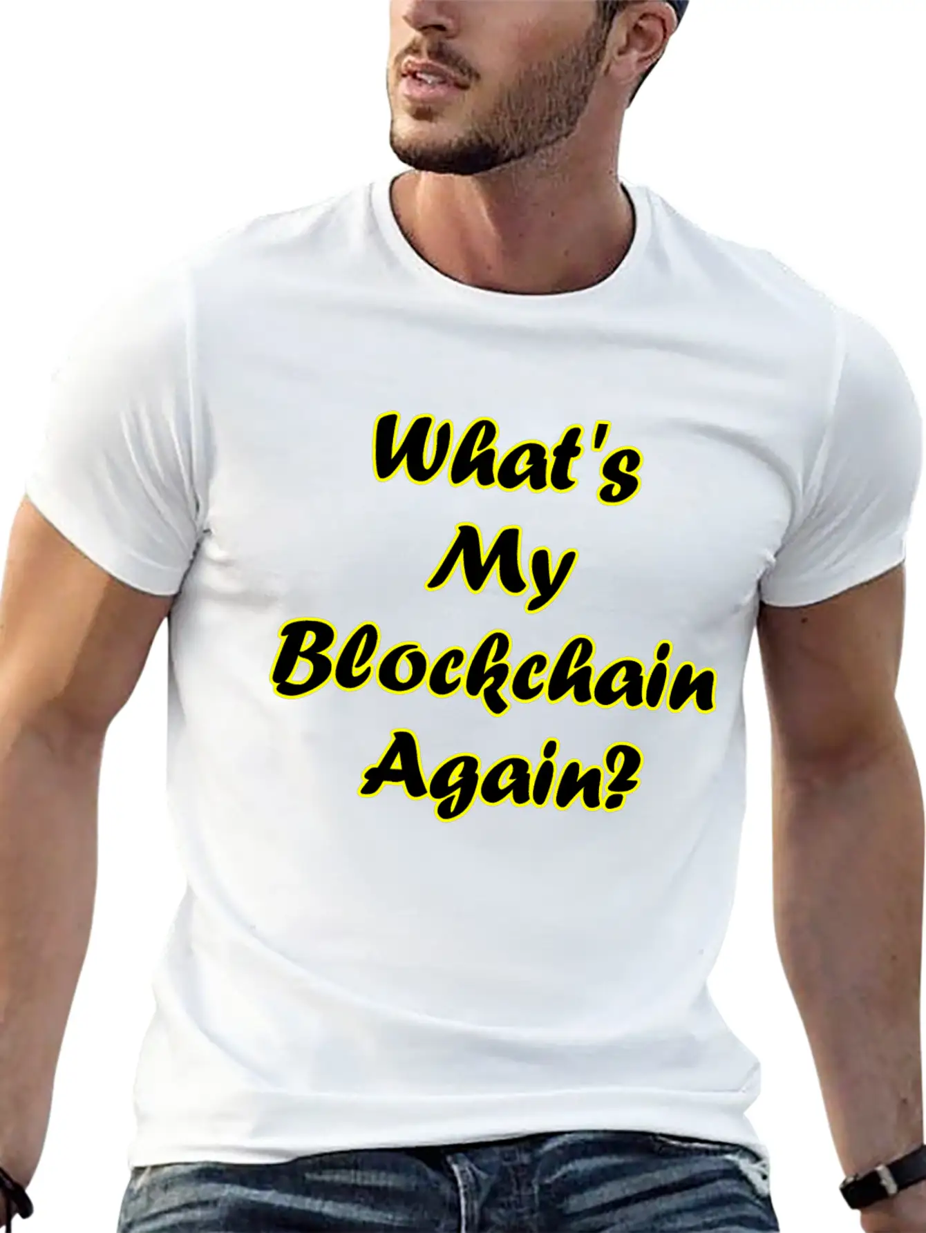 Btcblockchain Unisex Short Sleeve Soft Cotton T-Shirt – Casual Everyday Wear