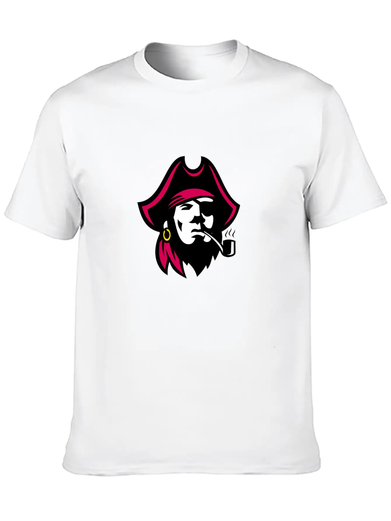 Buccaneer Smoking Pipe Retro Basic Graphic T-Shirt – Daily Comfort In Soft Cotton
