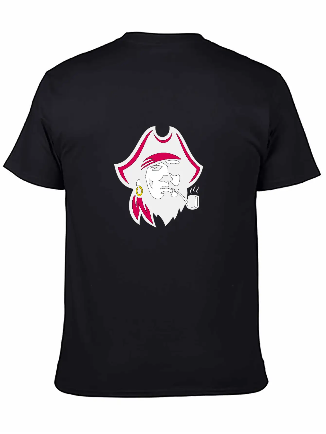 Buccaneer Smoking Pipe Retro Basic Graphic T-Shirt – Daily Comfort In Soft Cotton