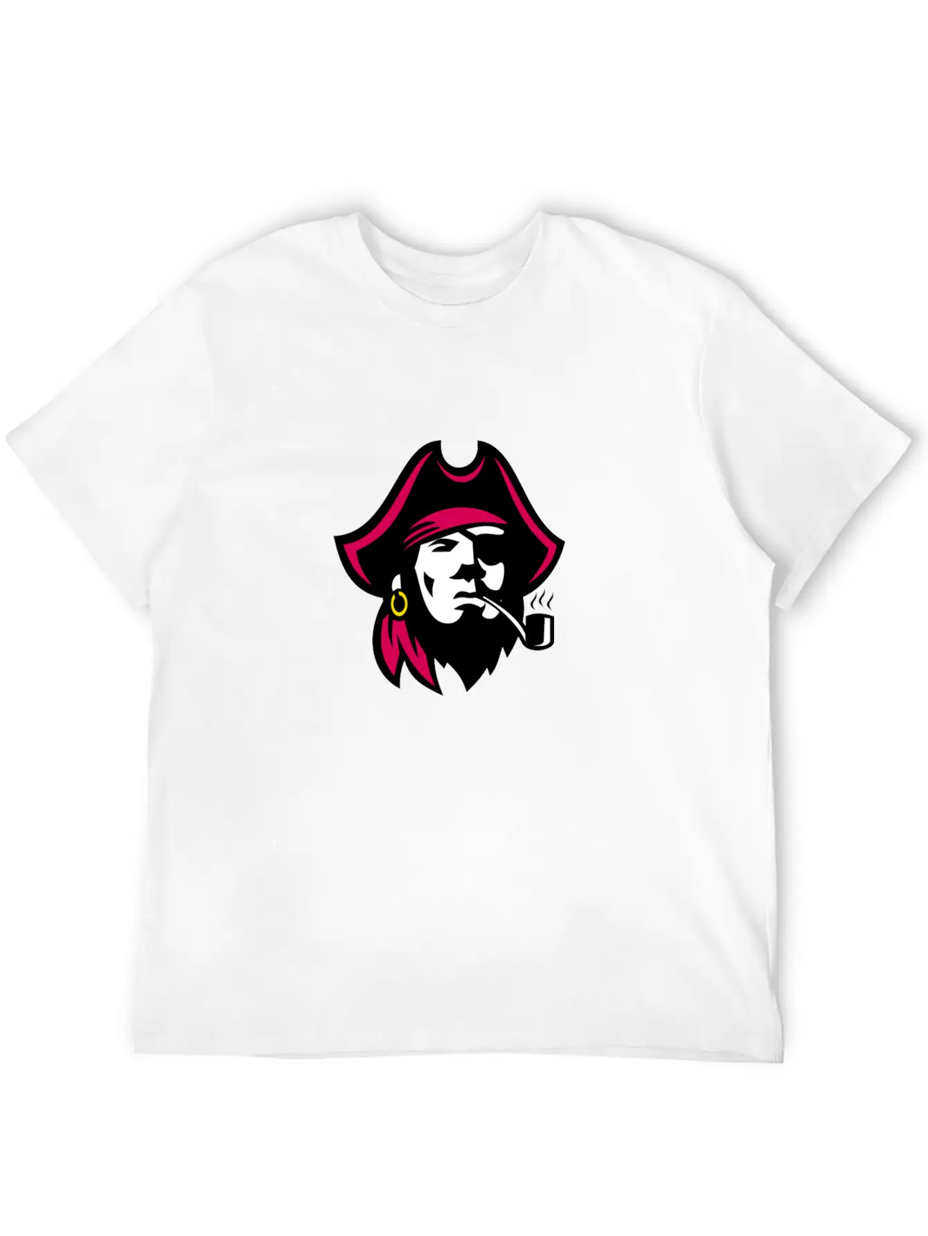 Buccaneer Smoking Pipe Retro Basic Graphic T-Shirt – Daily Comfort In Soft Cotton