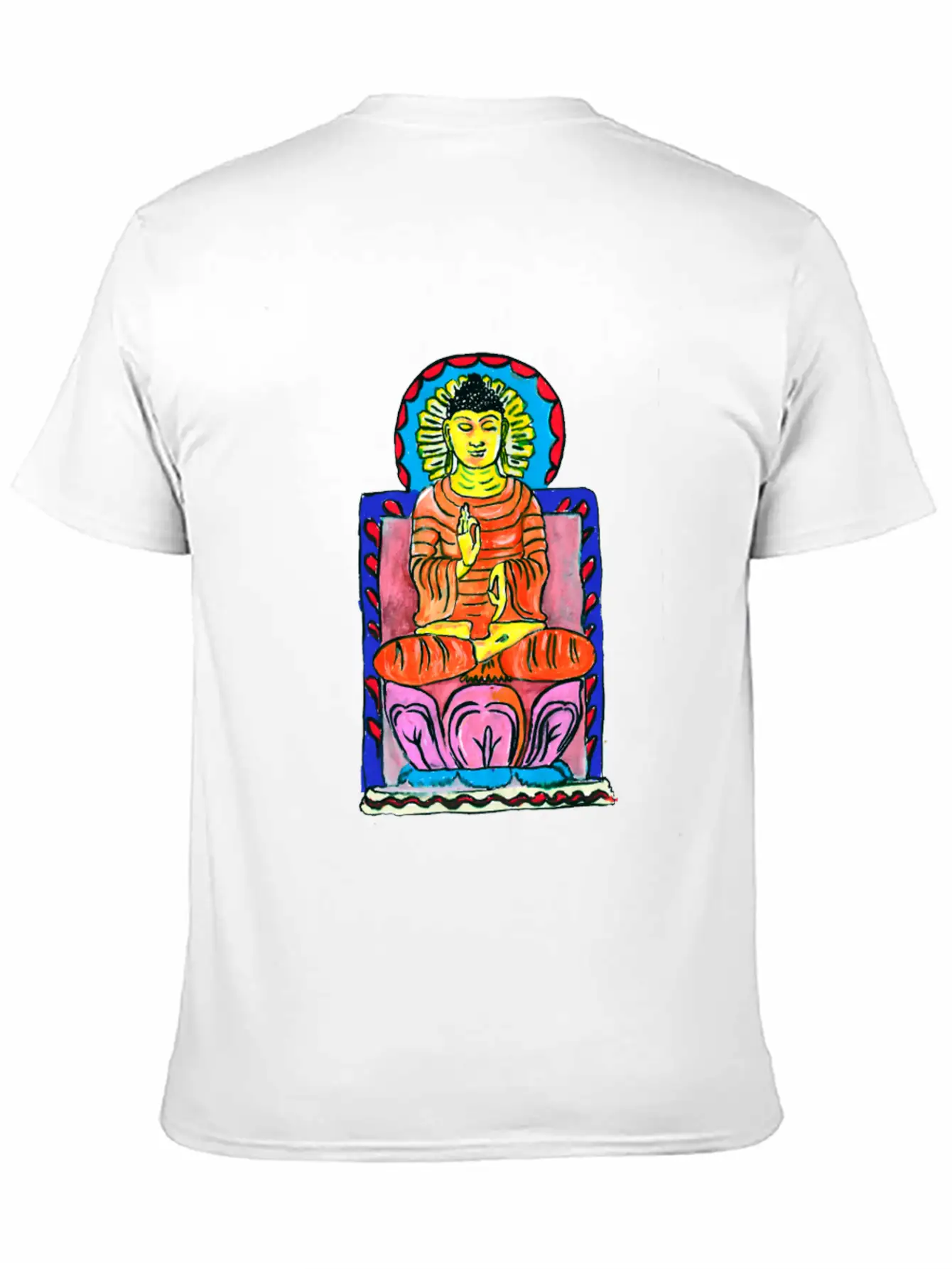 Buddha's Enlightenment Painting Stylish Everyday T-Shirt – Unisex Basic Cotton Tee
