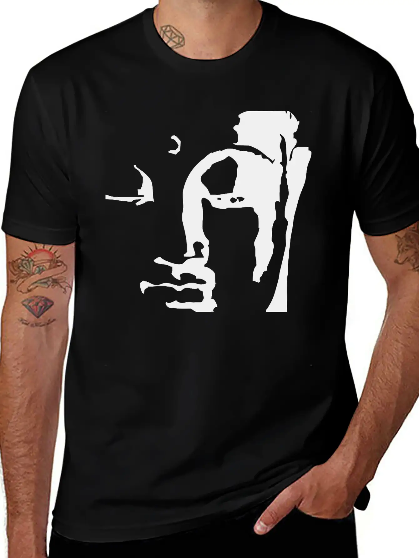Buddhas Face Timeless Short Sleeve Tee – Comfy And Minimalist Design