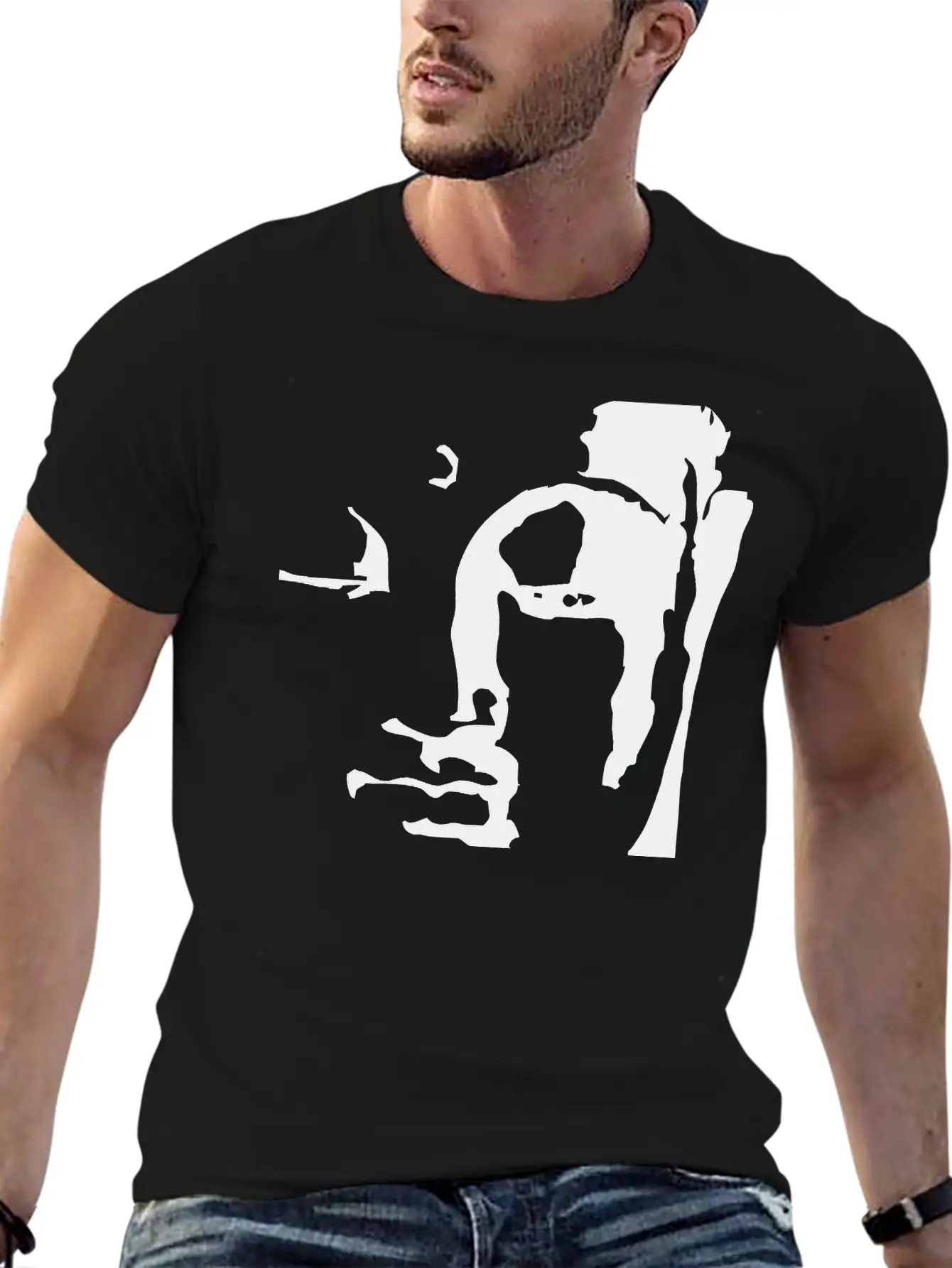 Buddhas Face Timeless Short Sleeve Tee – Comfy And Minimalist Design
