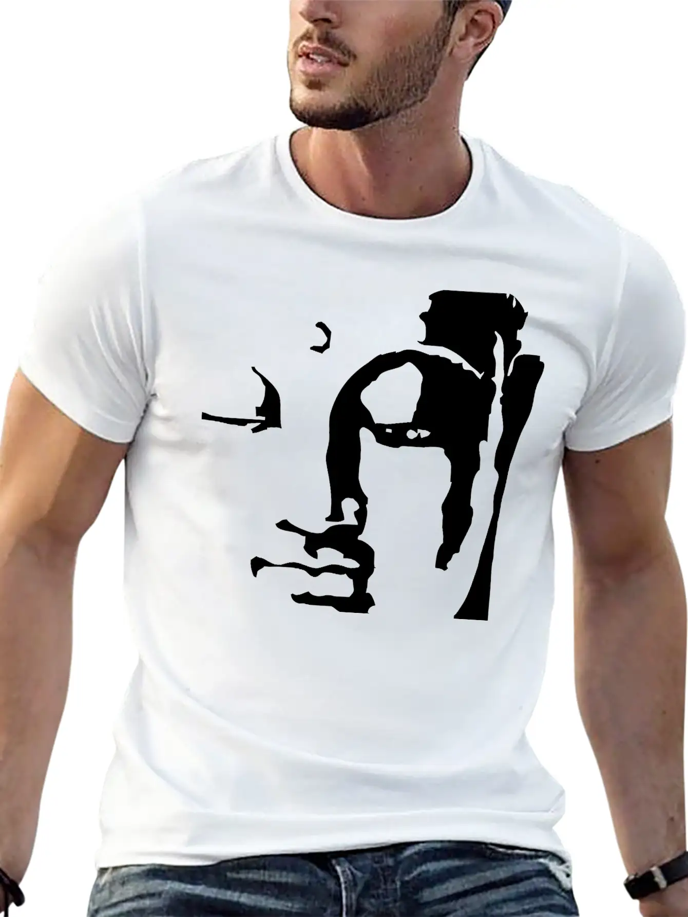 Buddhas Face Timeless Short Sleeve Tee – Comfy And Minimalist Design