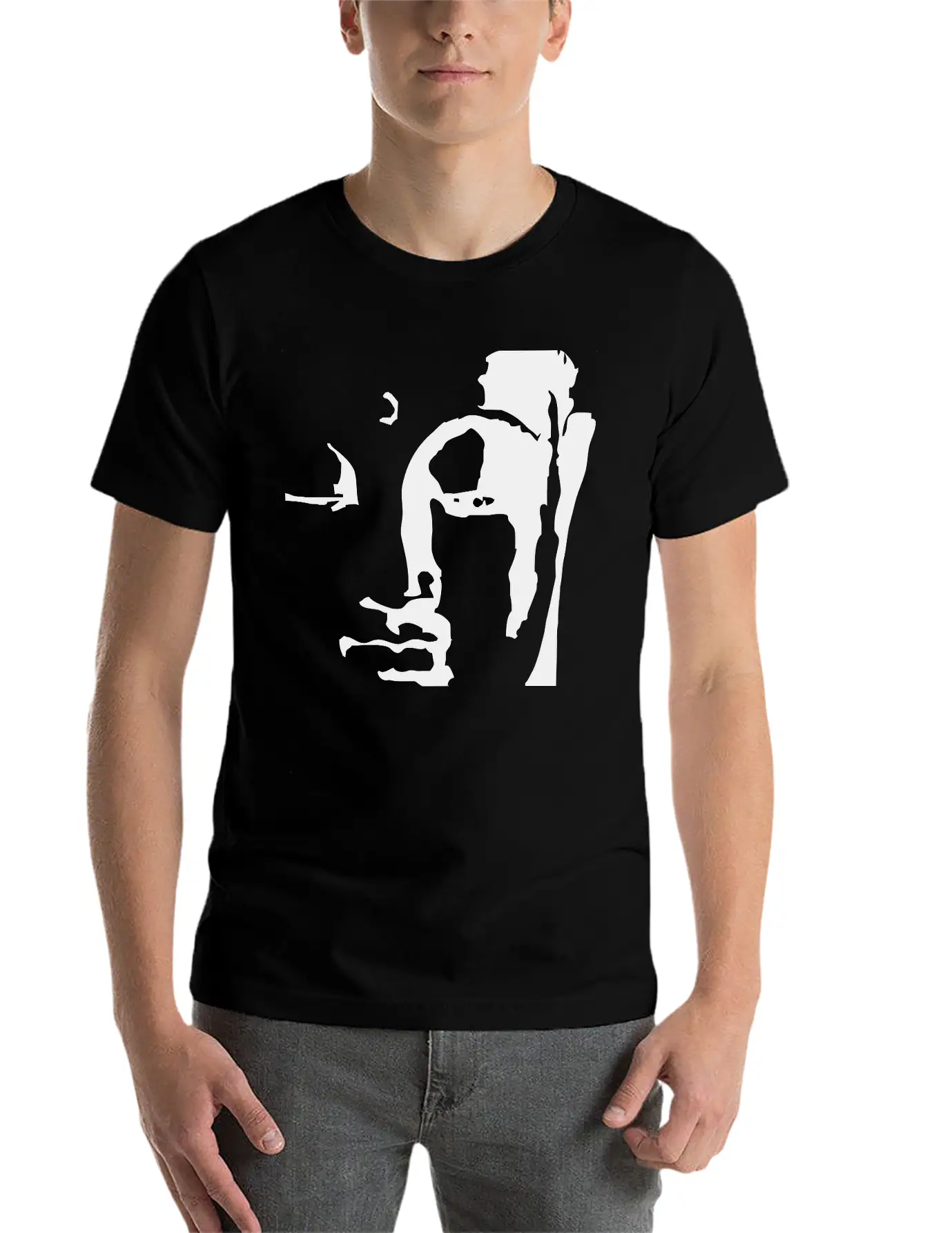Buddhas Face Timeless Short Sleeve Tee – Comfy And Minimalist Design