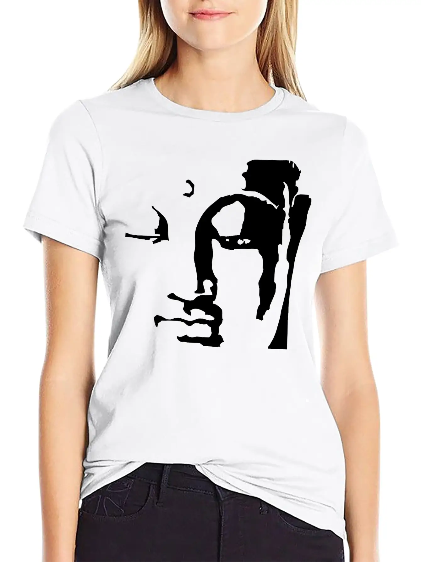 Buddhas Face Timeless Short Sleeve Tee – Comfy And Minimalist Design