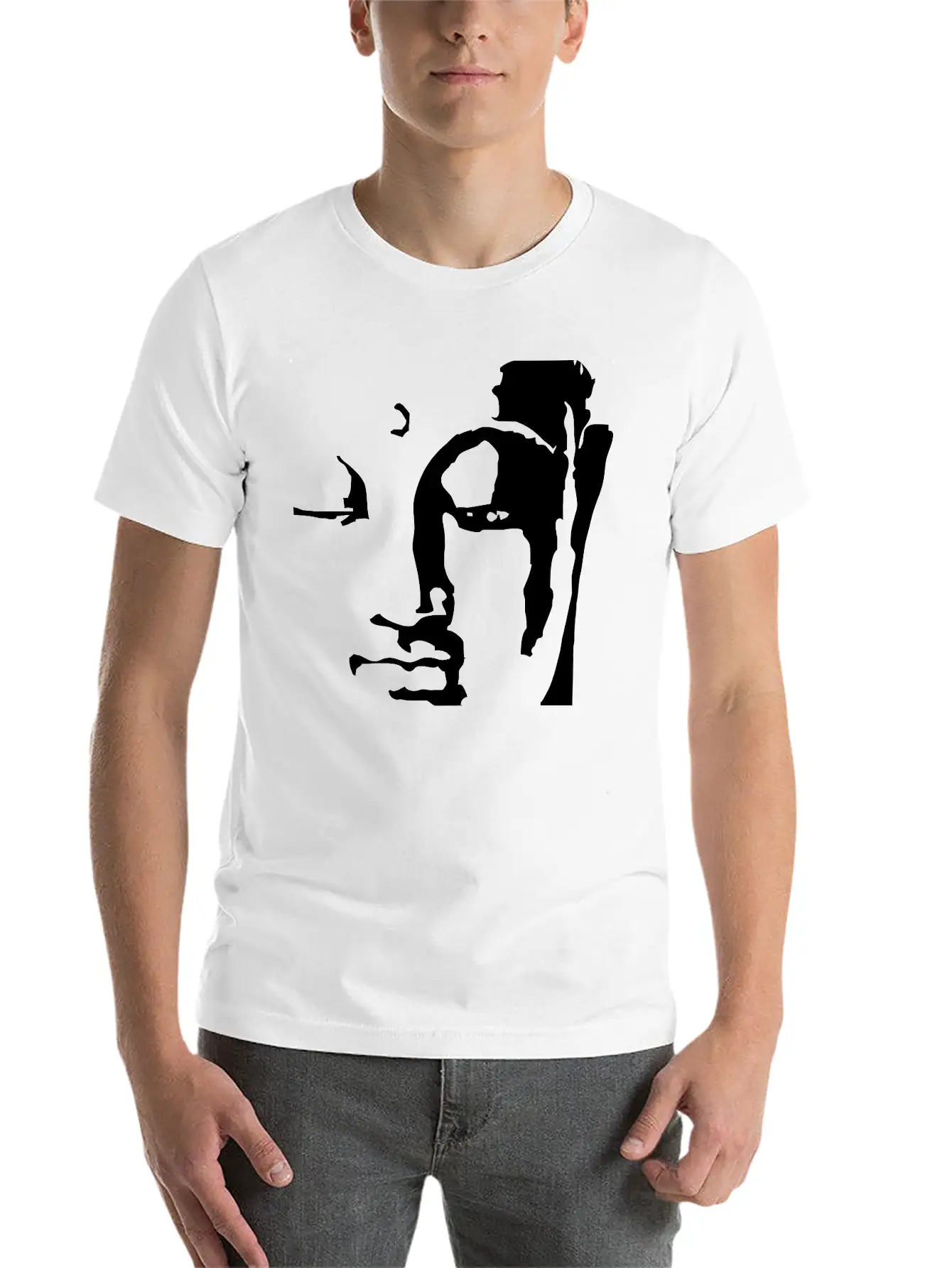 Buddhas Face Timeless Short Sleeve Tee – Comfy And Minimalist Design