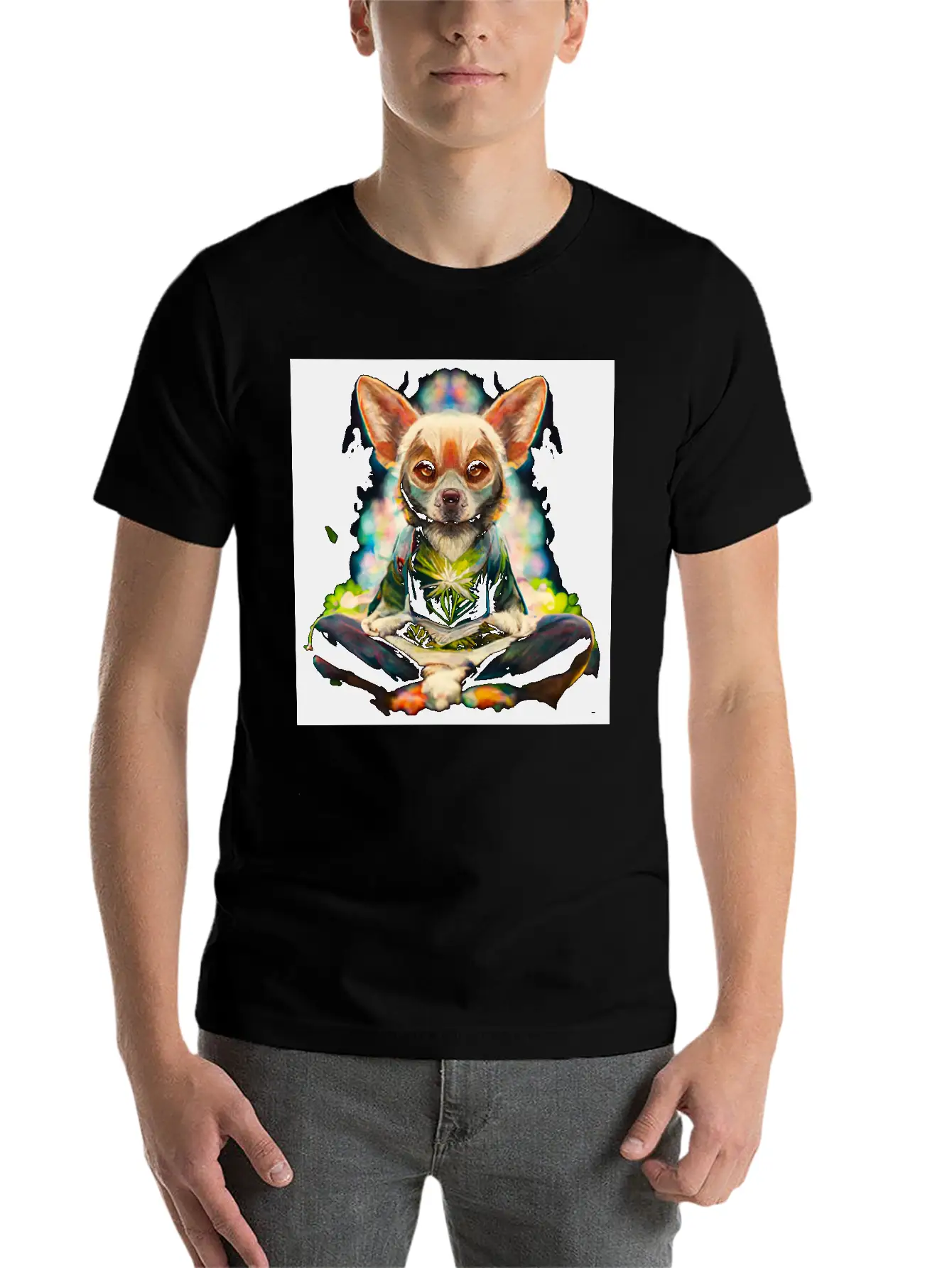Buddhist Chihuahua Essential Unisex Summer Tee – Soft Cotton Casual Fit