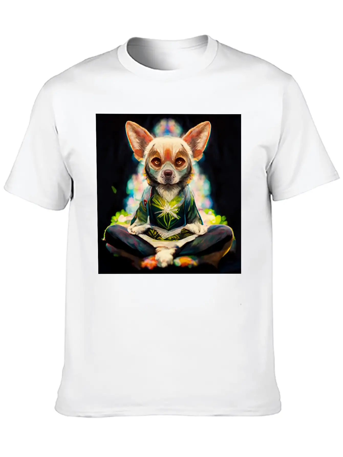 Buddhist Chihuahua Essential Unisex Summer Tee – Soft Cotton Casual Fit