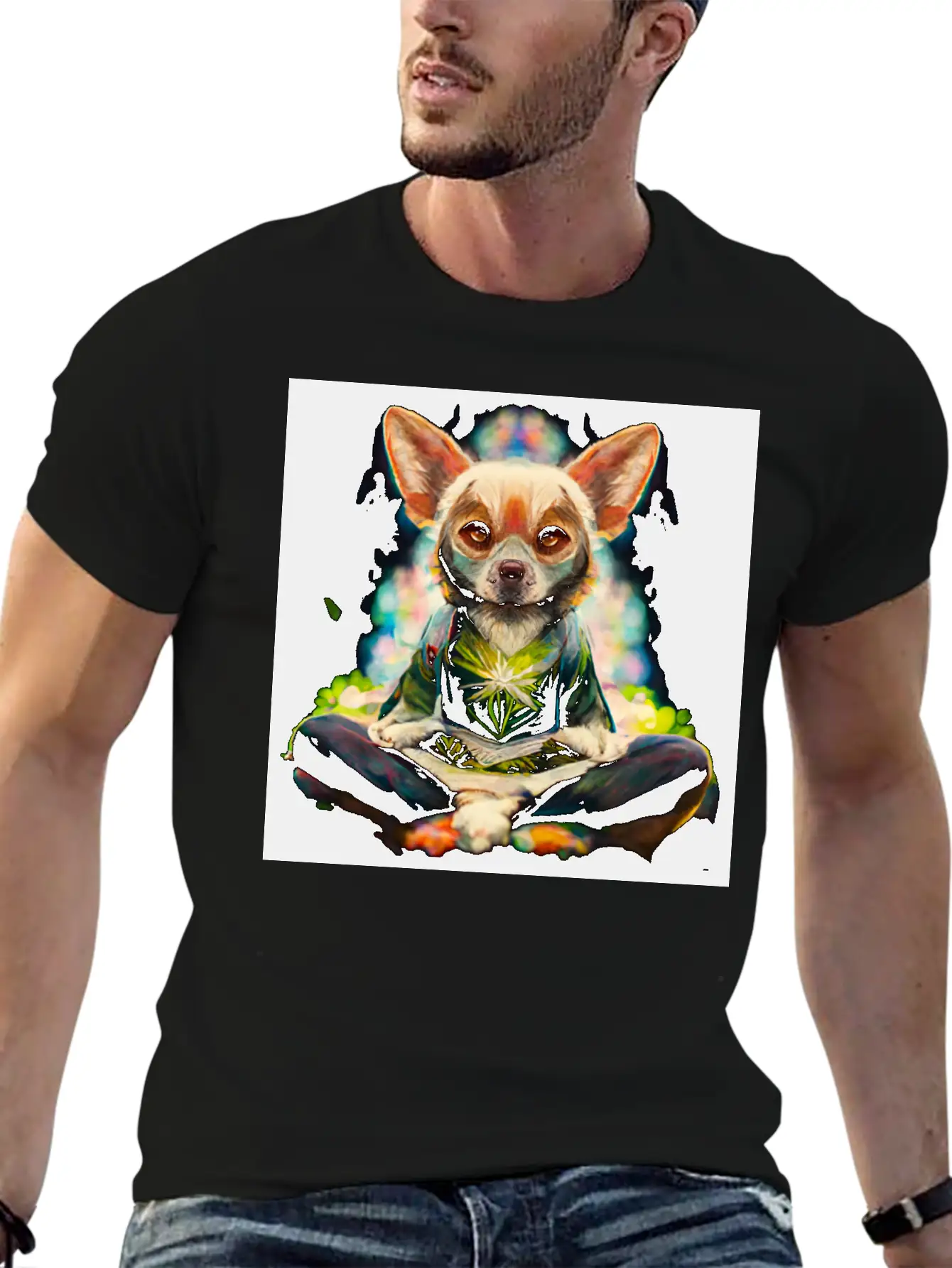 Buddhist Chihuahua Essential Unisex Summer Tee – Soft Cotton Casual Fit