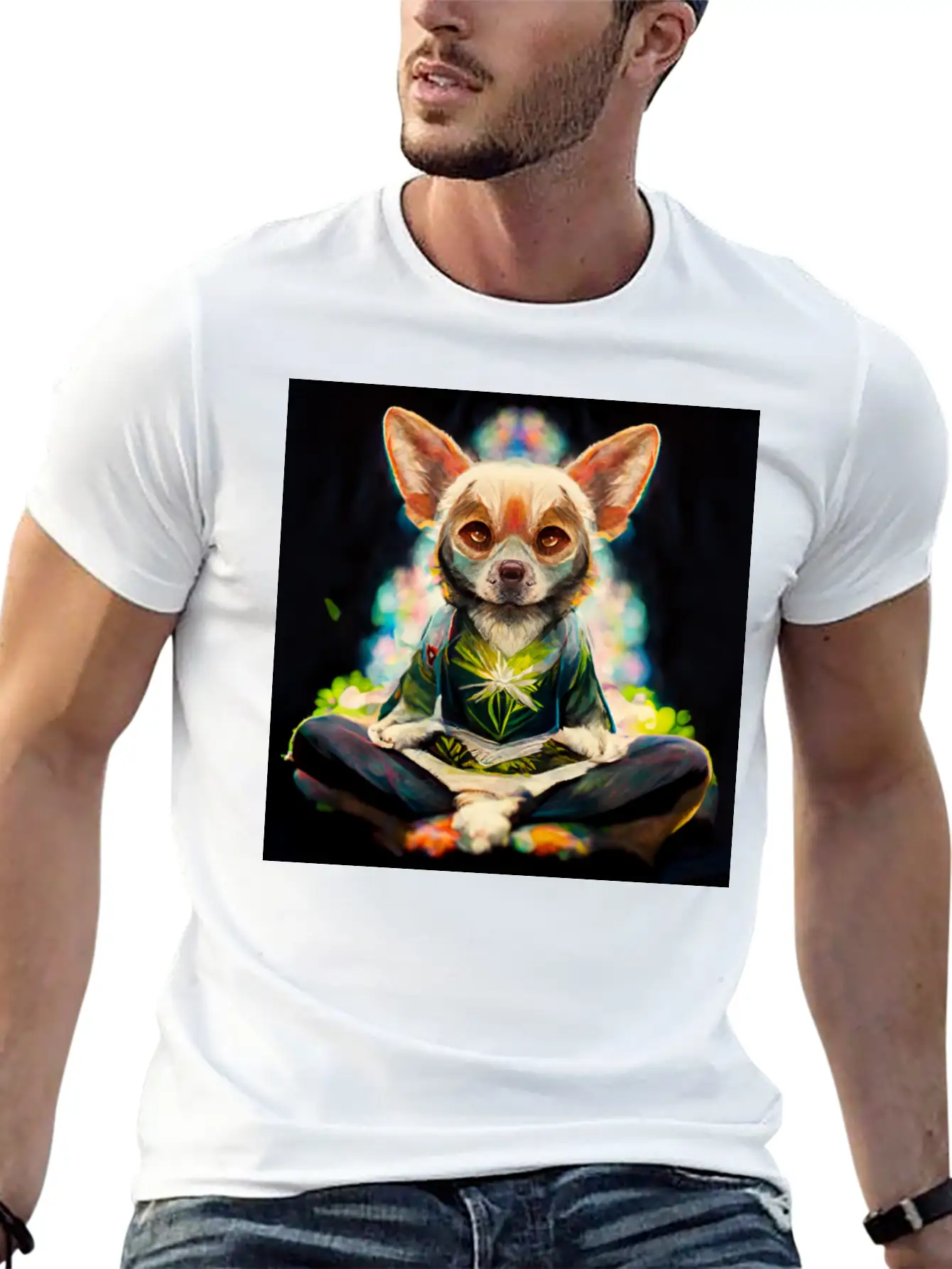 Buddhist Chihuahua Essential Unisex Summer Tee – Soft Cotton Casual Fit