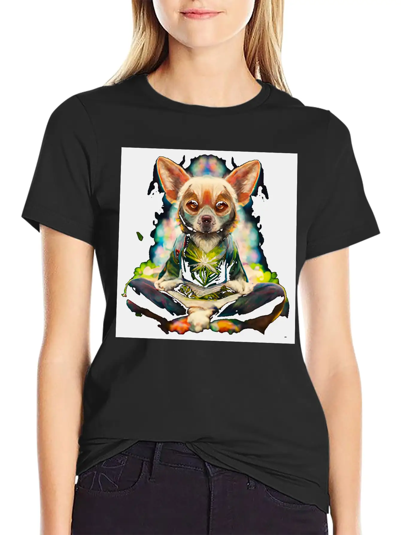 Buddhist Chihuahua Essential Unisex Summer Tee – Soft Cotton Casual Fit
