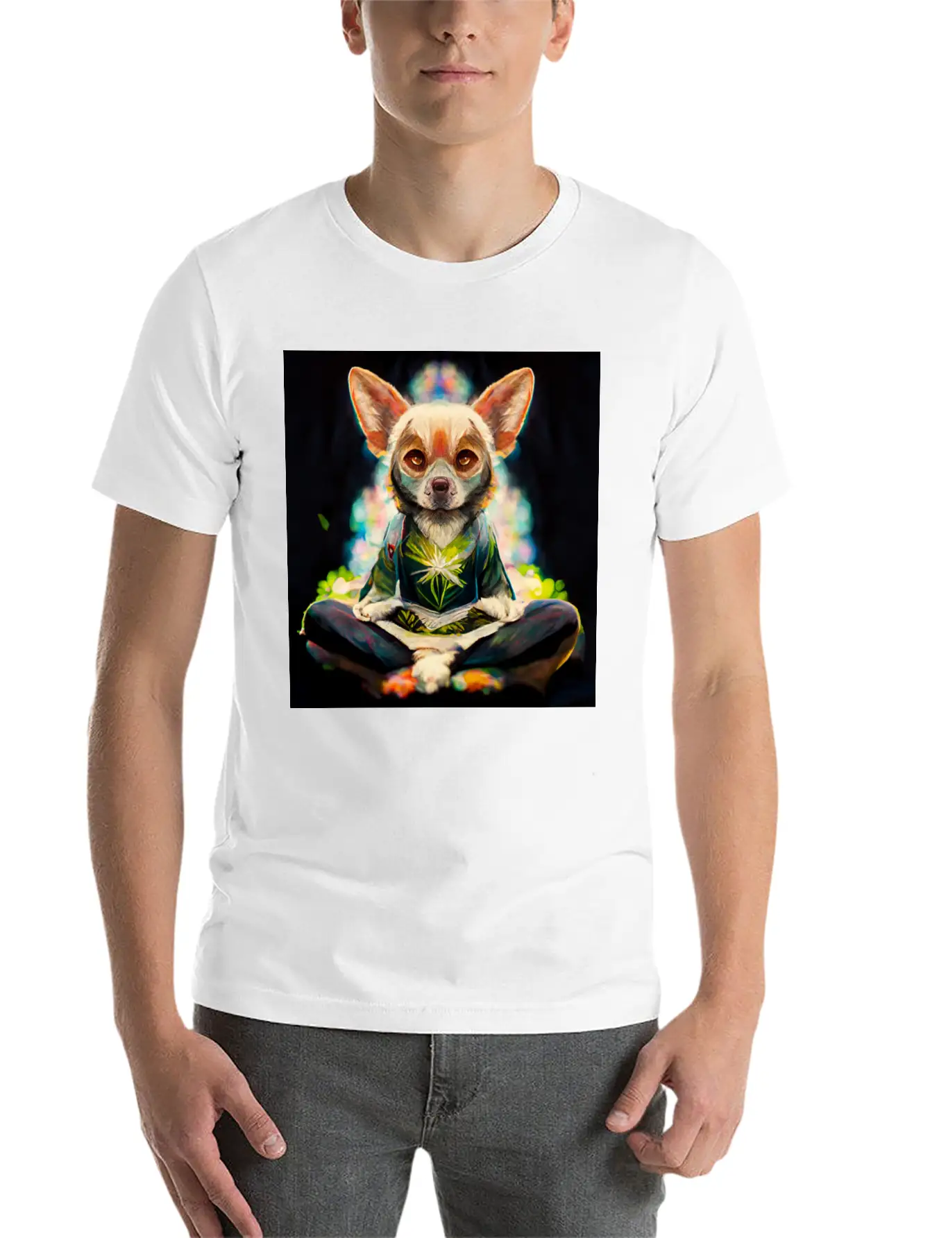 Buddhist Chihuahua Essential Unisex Summer Tee – Soft Cotton Casual Fit