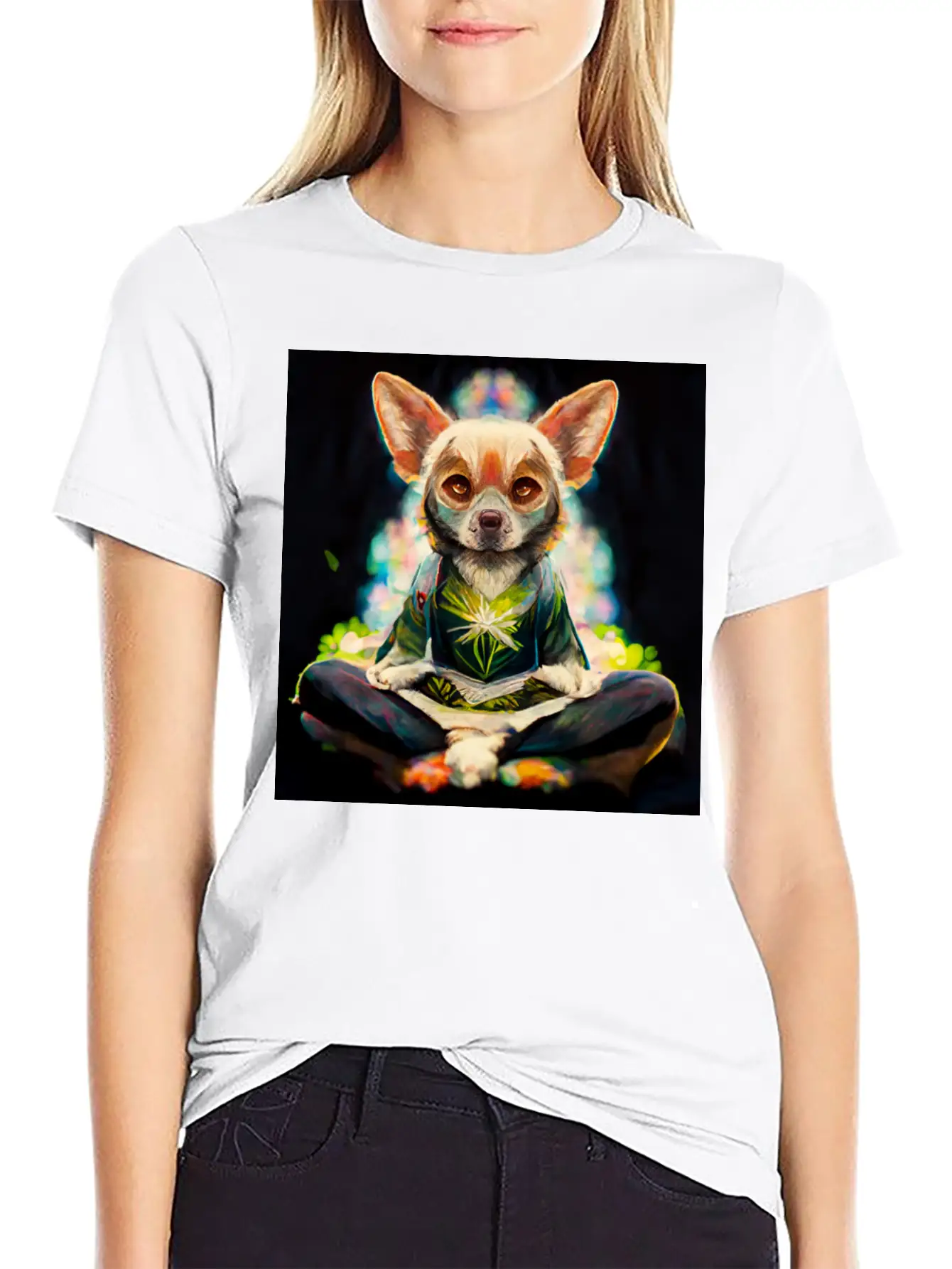 Buddhist Chihuahua Essential Unisex Summer Tee – Soft Cotton Casual Fit