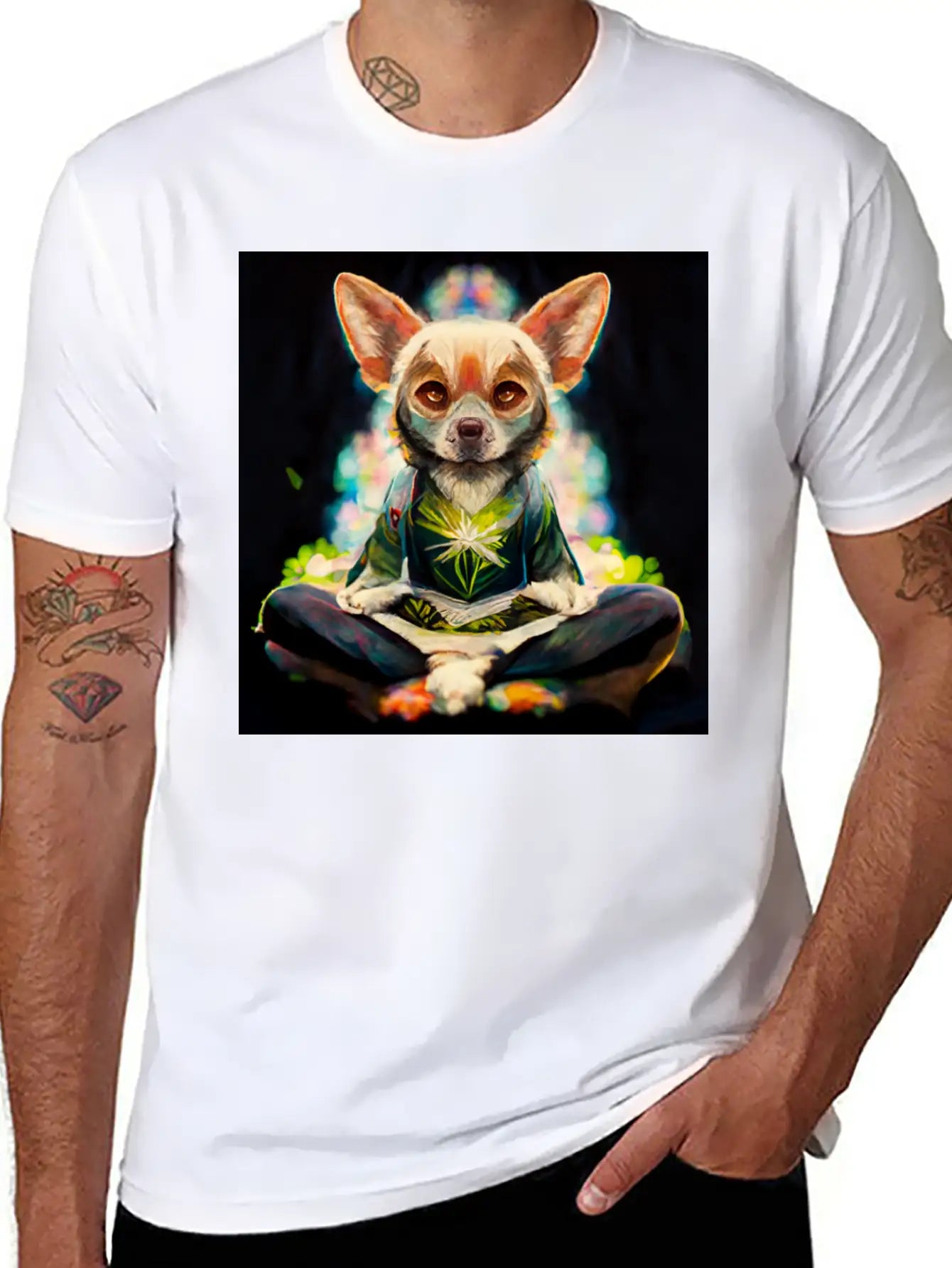 Buddhist Chihuahua Essential Unisex Summer Tee – Soft Cotton Casual Fit