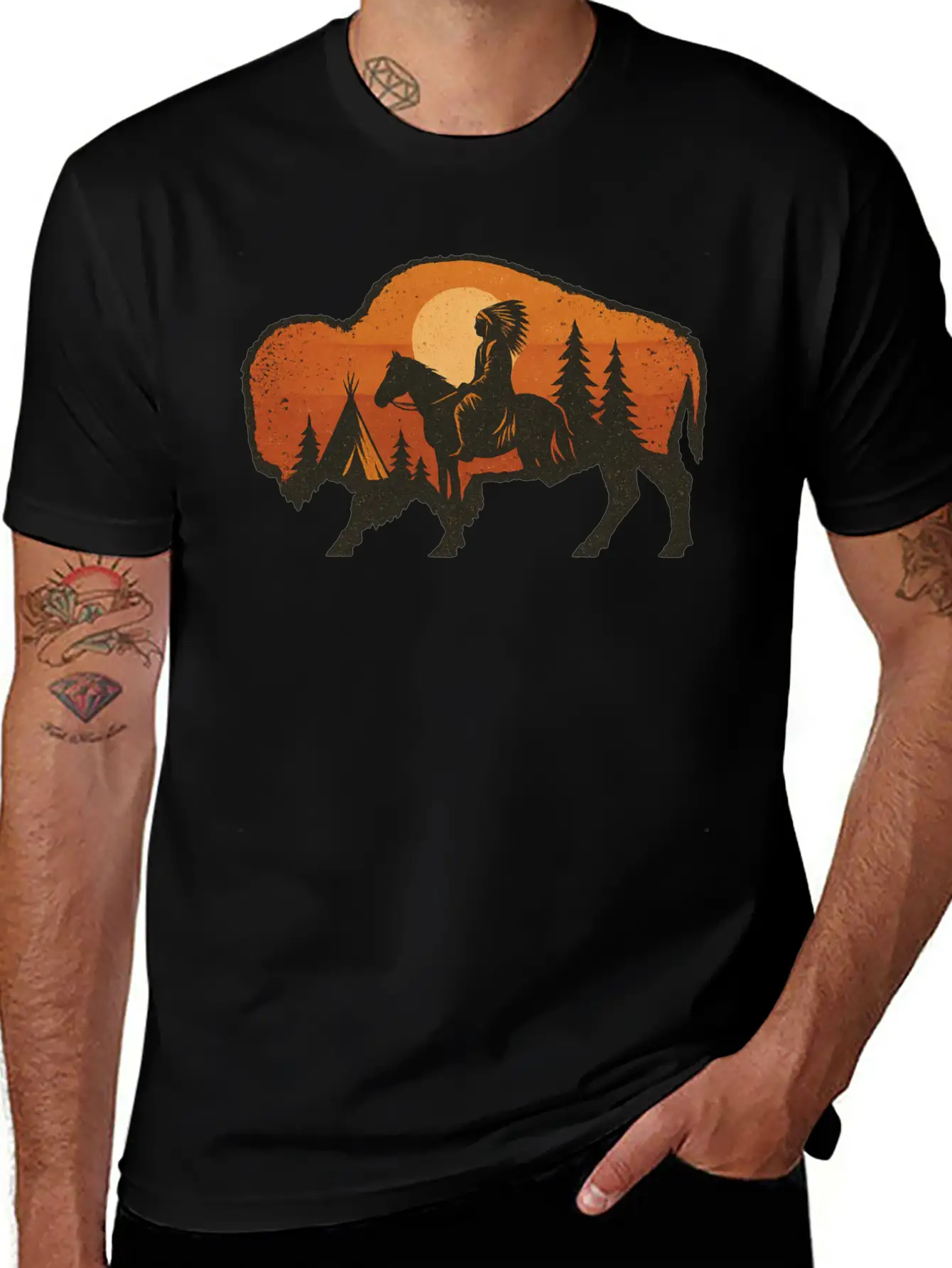 Buffalo Spirit Essential Unisex Summer Tee – Soft Cotton Casual Fit