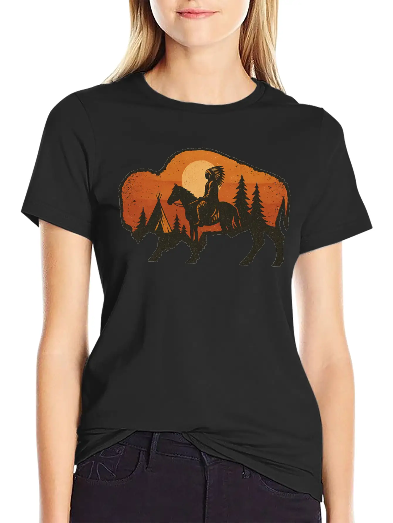 Buffalo Spirit Essential Unisex Summer Tee – Soft Cotton Casual Fit