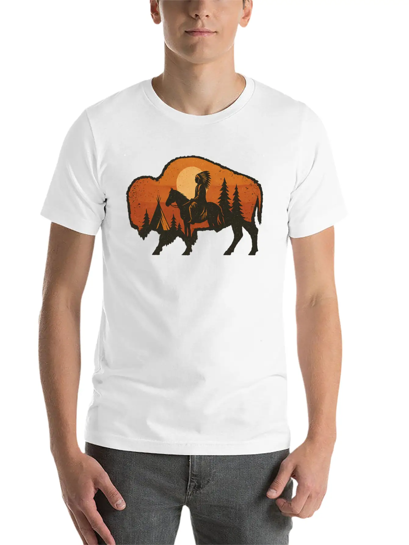 Buffalo Spirit Essential Unisex Summer Tee – Soft Cotton Casual Fit