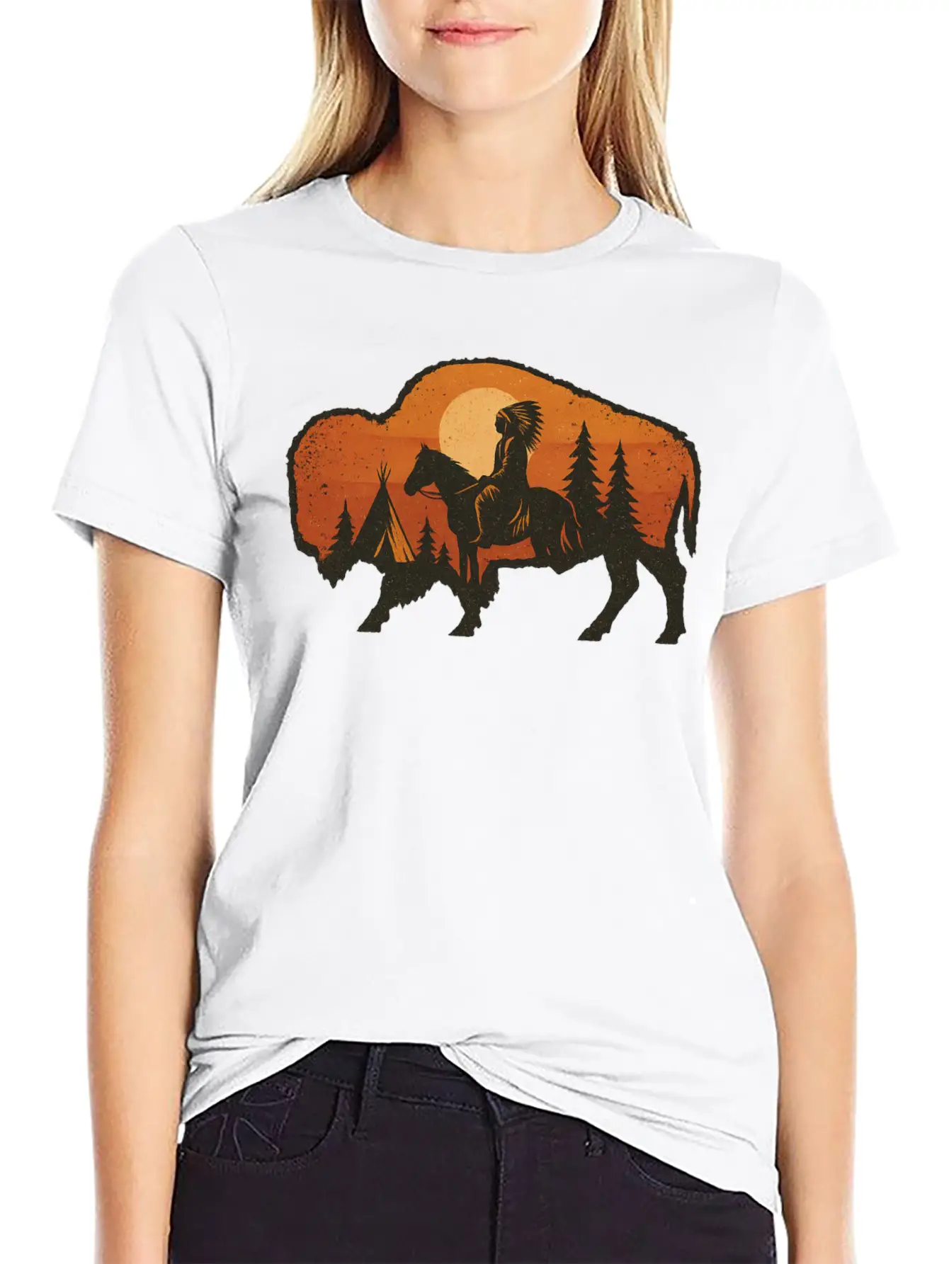 Buffalo Spirit Essential Unisex Summer Tee – Soft Cotton Casual Fit