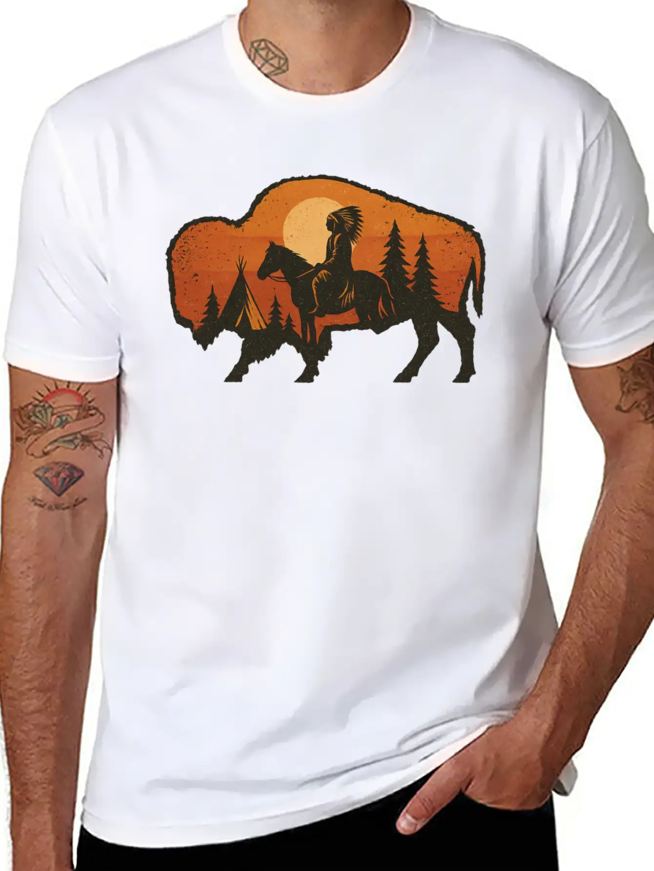 Buffalo Spirit Essential Unisex Summer Tee – Soft Cotton Casual Fit