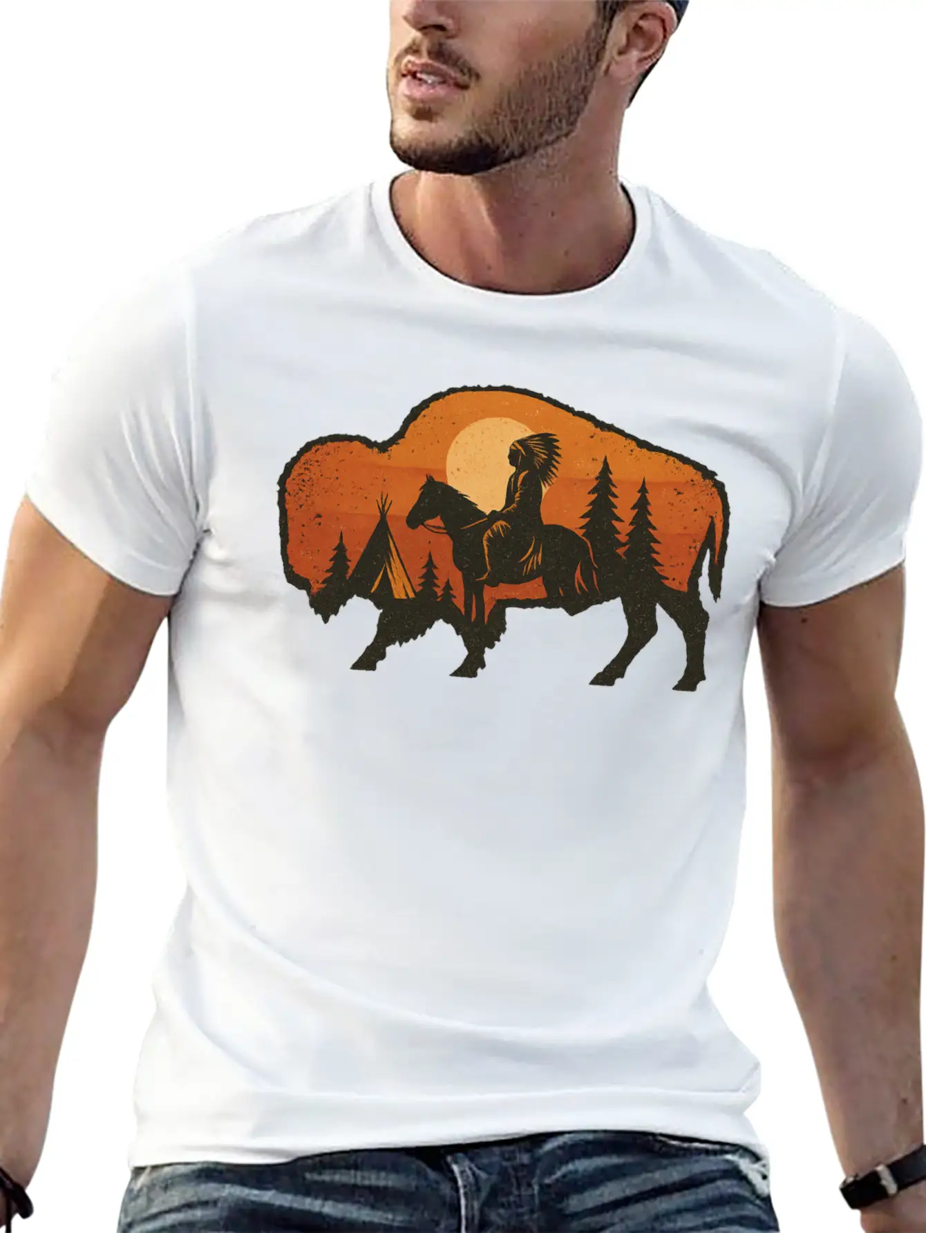 Buffalo Spirit Essential Unisex Summer Tee – Soft Cotton Casual Fit