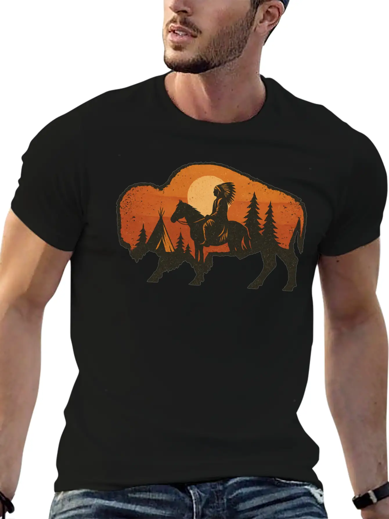 Buffalo Spirit Essential Unisex Summer Tee – Soft Cotton Casual Fit