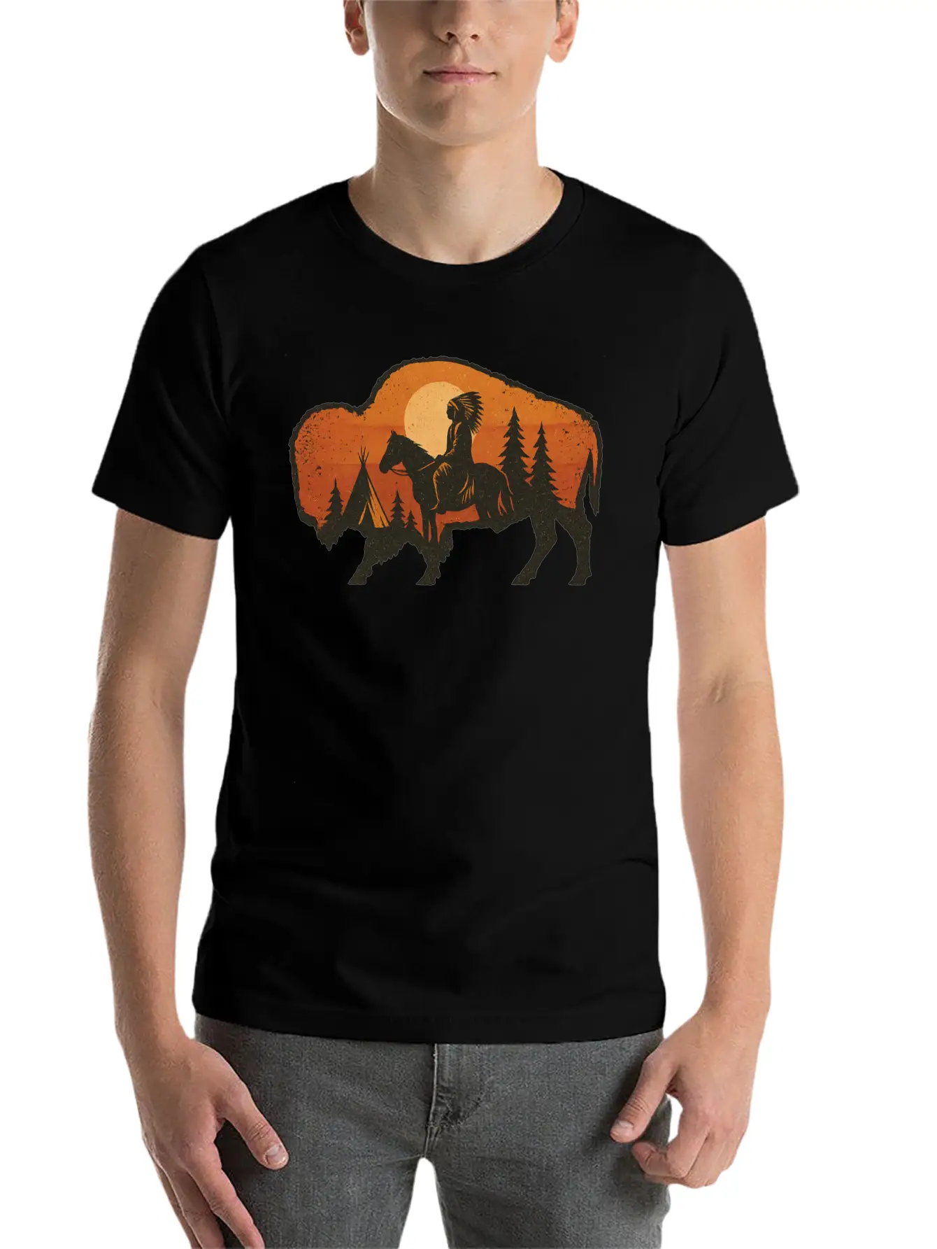 Buffalo Spirit Essential Unisex Summer Tee – Soft Cotton Casual Fit