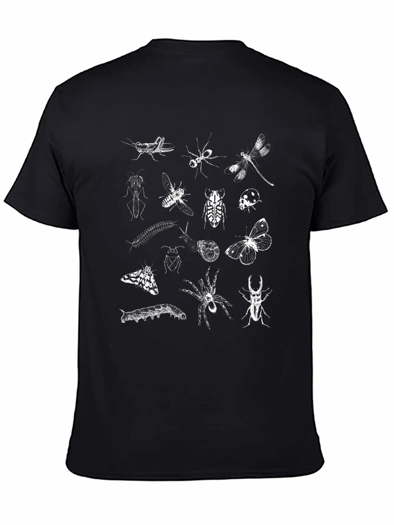 Bug Lover Collage Pattern Insect Lovers Kids Boy Basic Graphic T-Shirt – Daily Comfort In Soft Cotton
